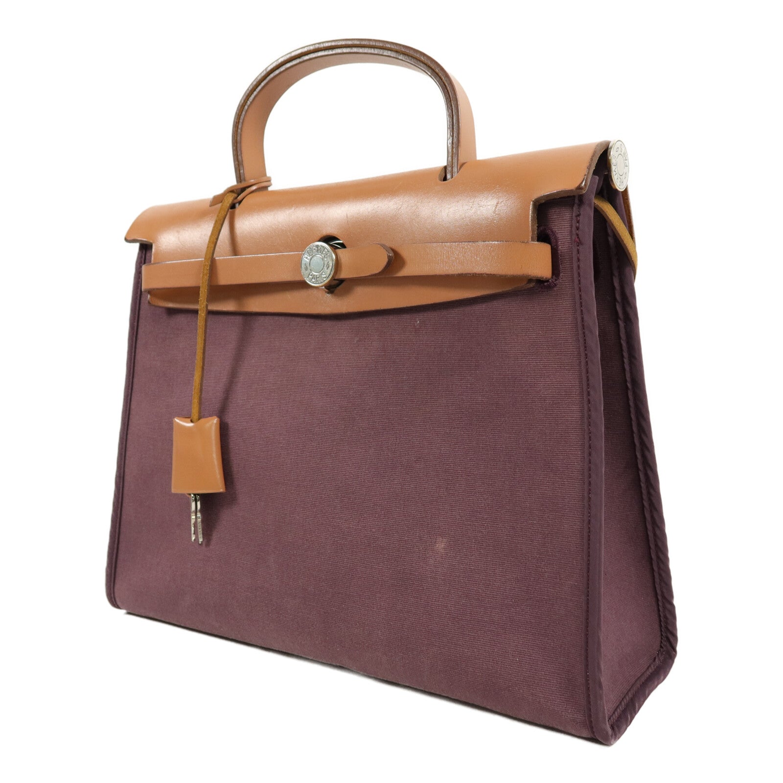 HERMES 帆布Herbag PM手挽肩背兩用袋Anemone