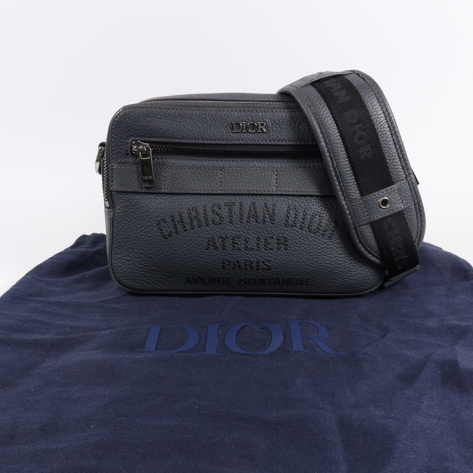 Dior 牛皮皮革Atelier肩背袋