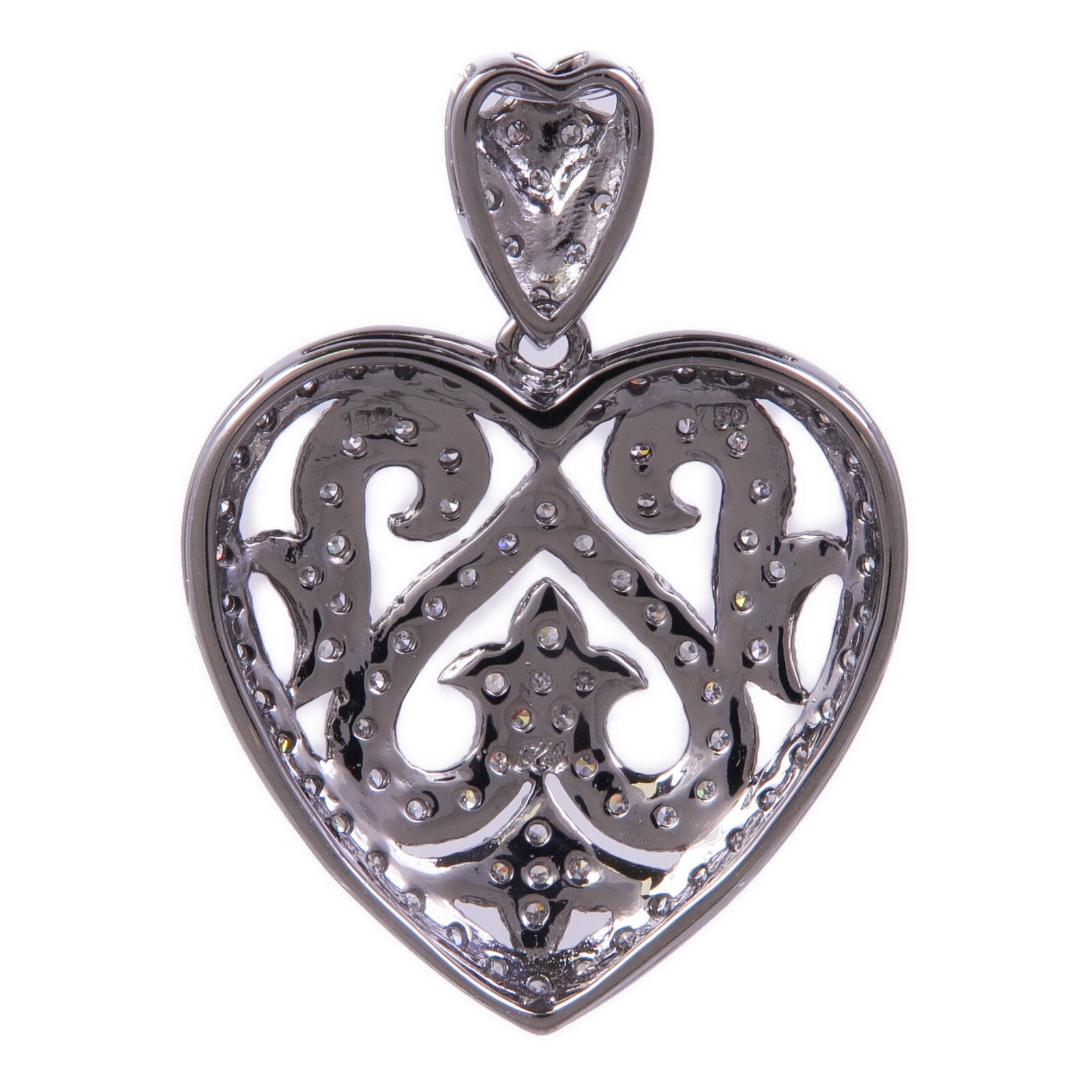 JEWELRY 18K白金Diamond Pendant Top鑽石吊墜
