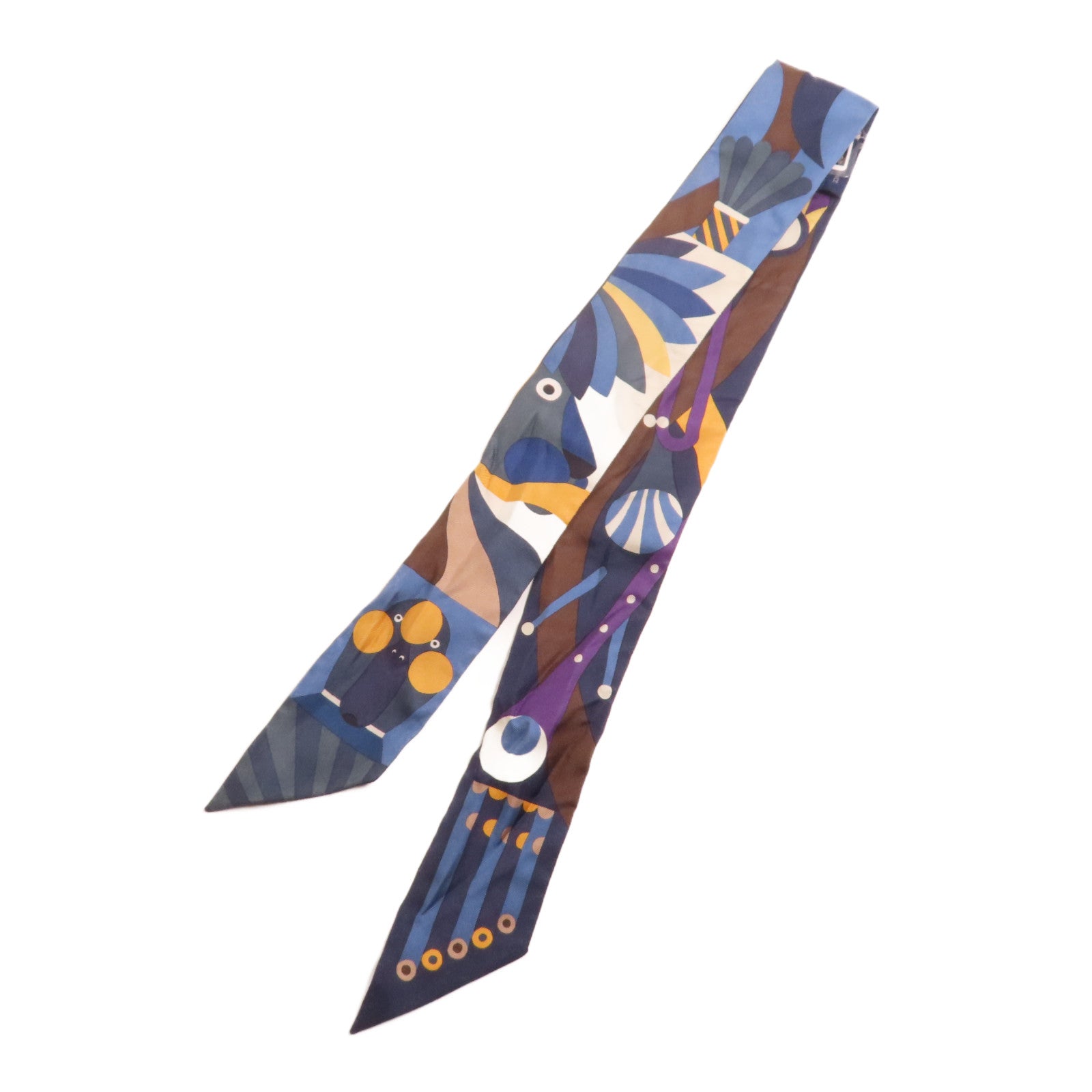 HERMES 絲質Twilly絲巾