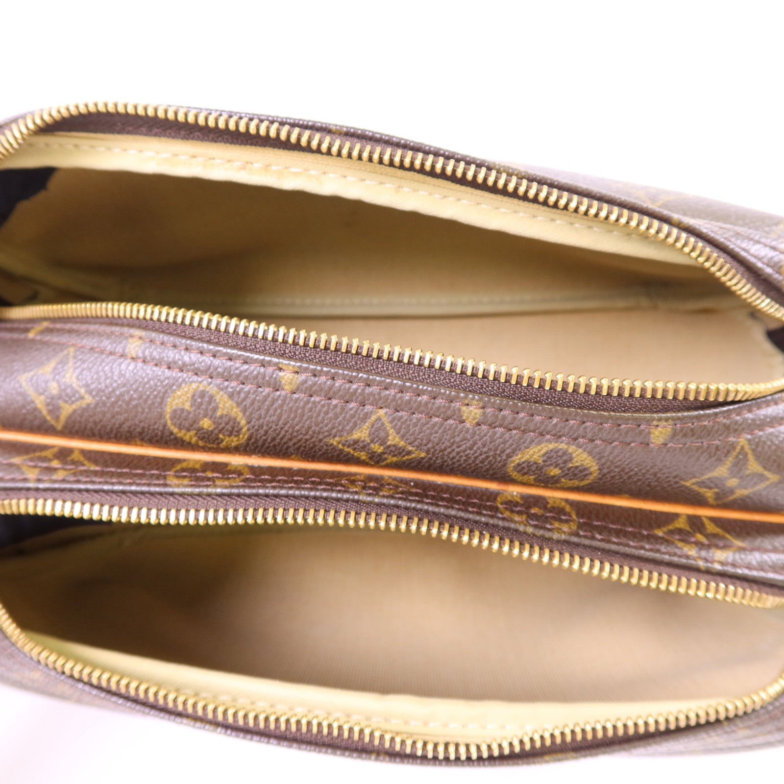 LOUIS VUITTON Monogram Reporter PM金扣肩背袋