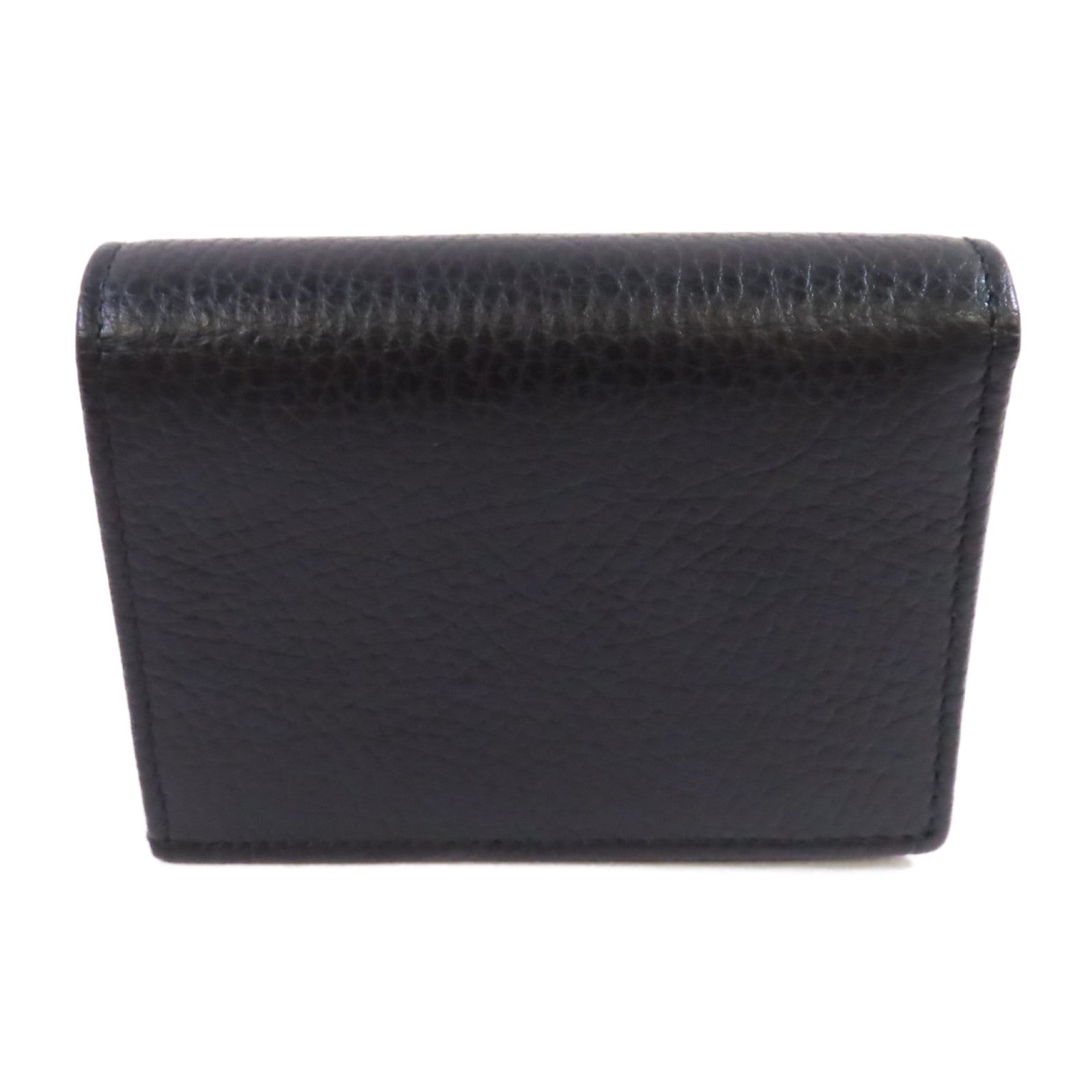 GUCCI 牛皮皮革GG Marmot Wallet金扣短錢包黑色