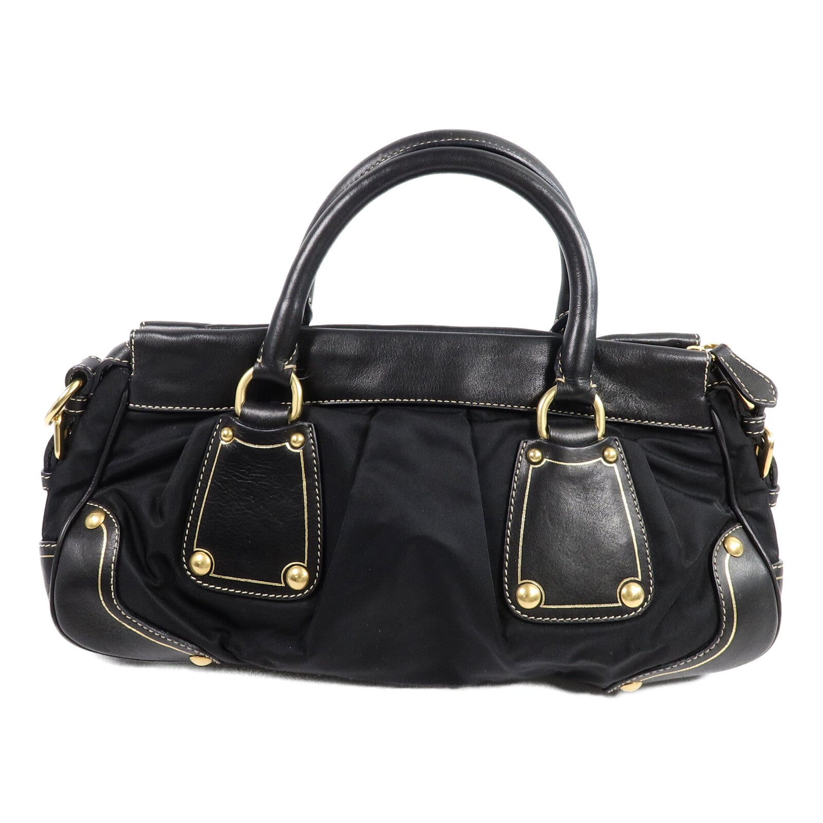 PRADA 牛皮皮革/尼龍2 Way Shoulder Bag手挽肩背兩用袋