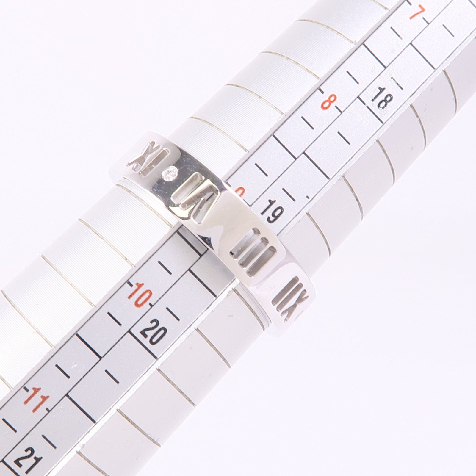 TIFFANY＆CO 【激減優惠】18K白金Atlas Ring戒指US#9