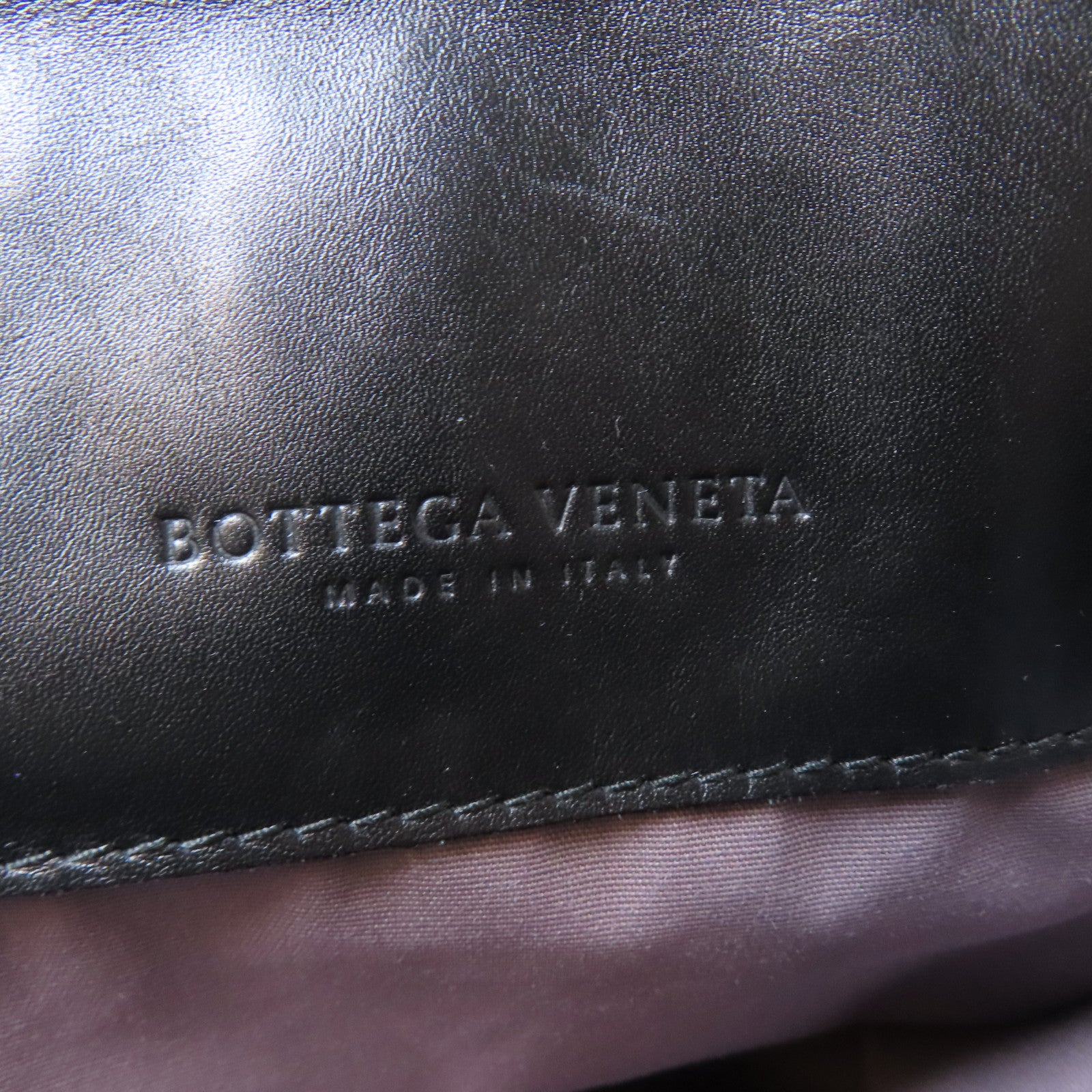 BOTTEGA VENETA 【激減優惠】織紋牛皮皮革Shoulder Bag肩背袋黑色