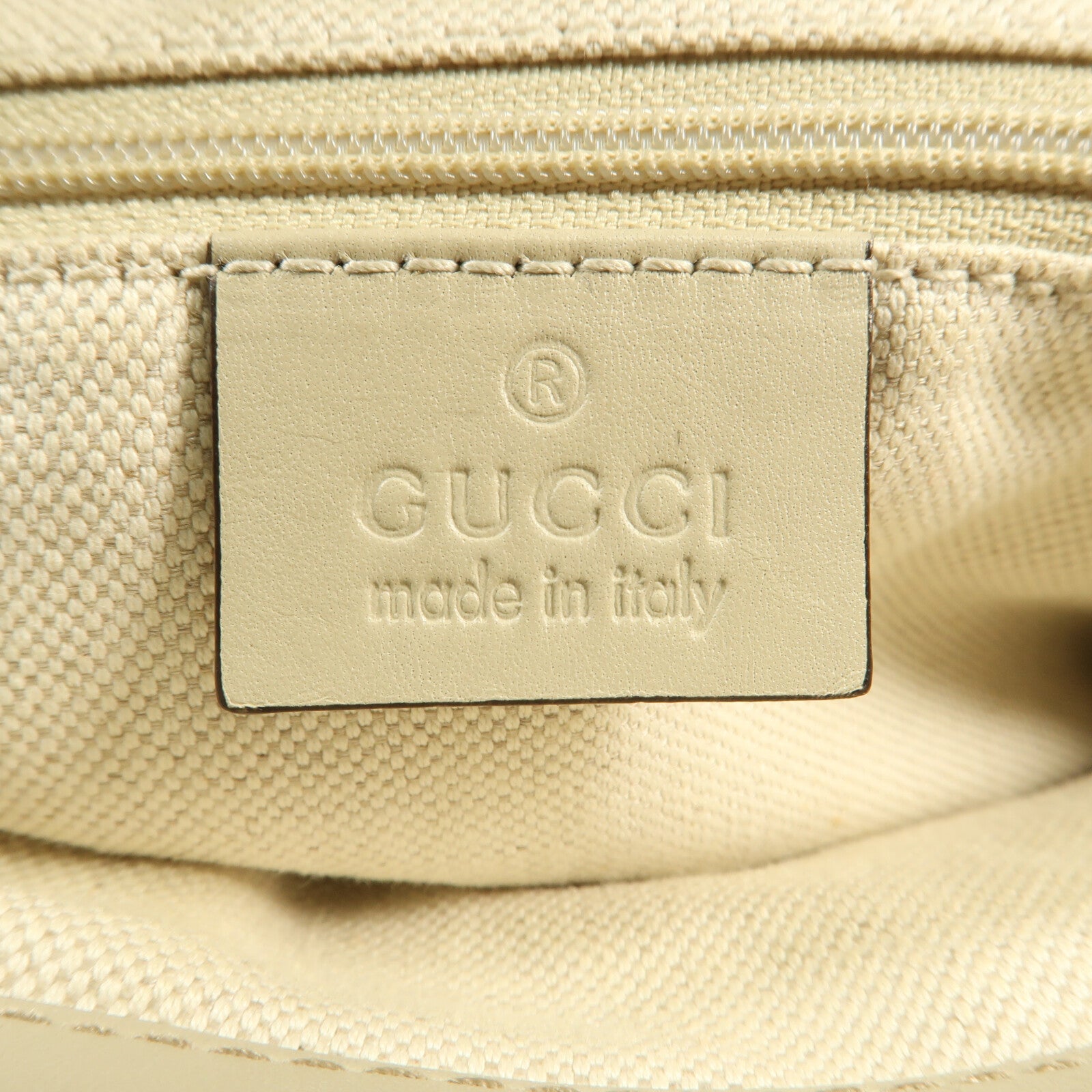 GUCCI 帆布Shoulder Bag金扣手挽肩背兩用袋