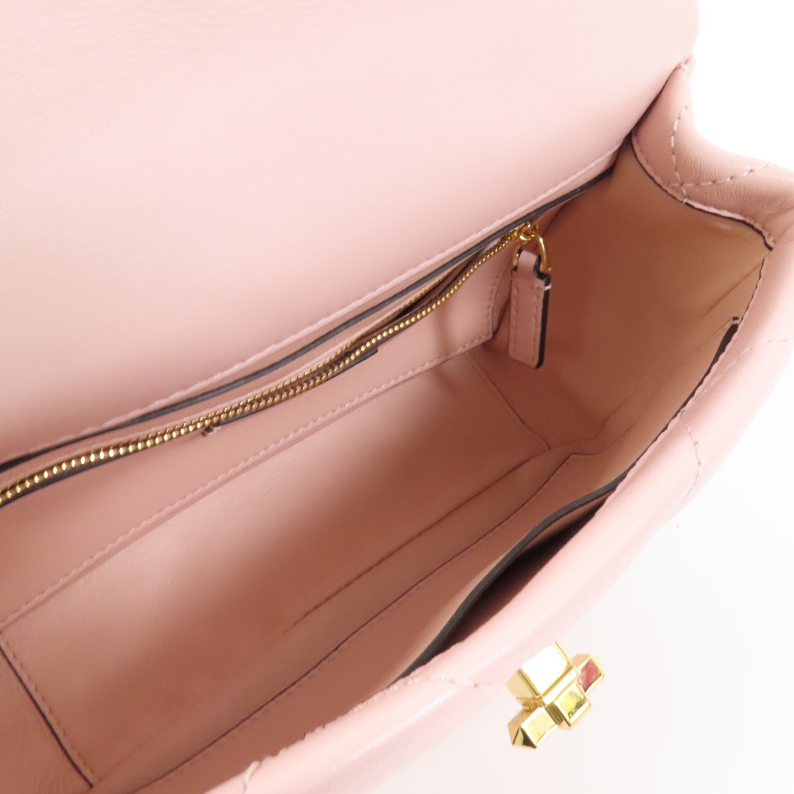 Valentino 【激減優惠】羊皮皮革Rockstud金扣手挽肩背兩用袋