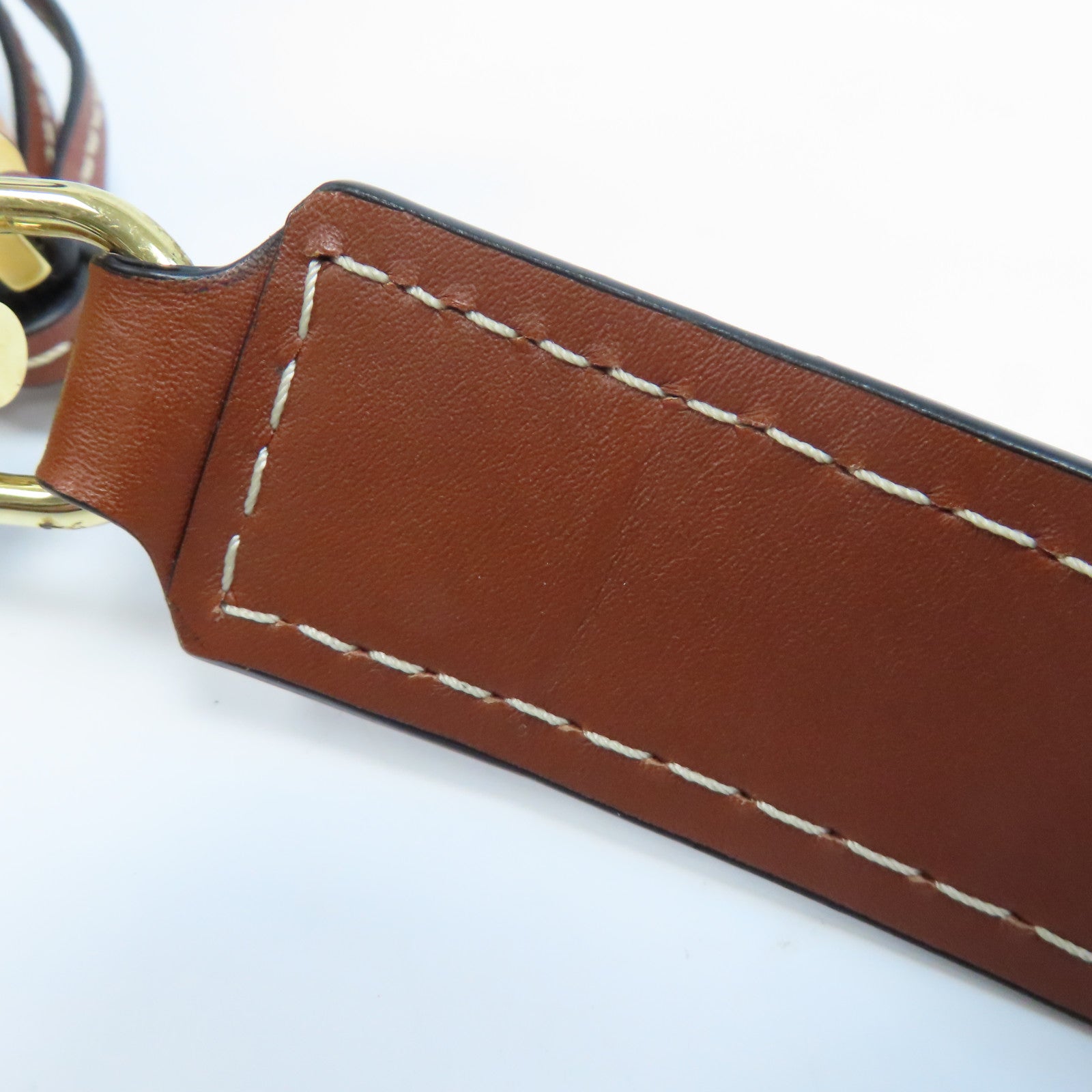 LOEWE 牛皮皮革Gate Top Handle金扣手挽肩背兩用袋啡色