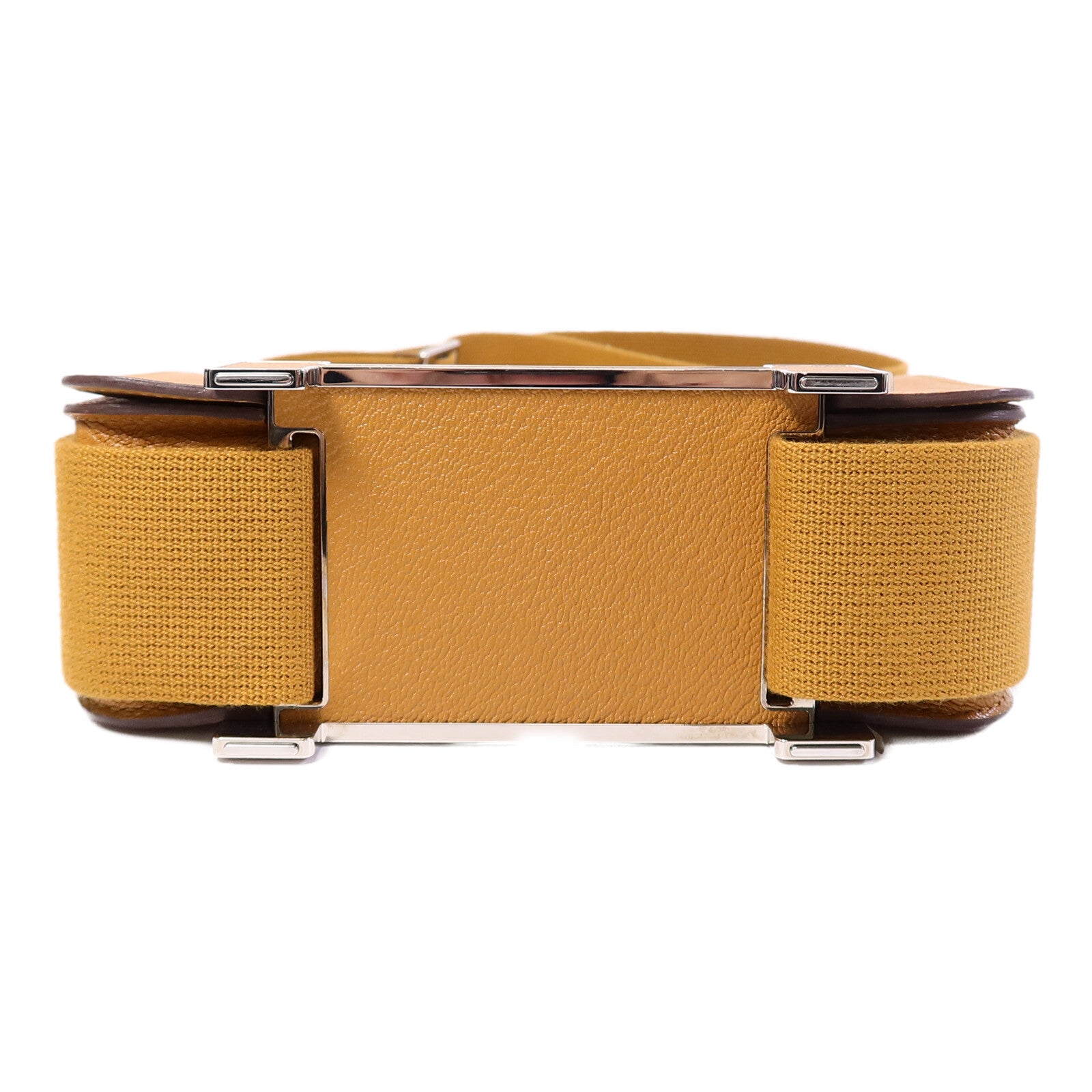 HERMES Chevre皮革Geta肩背袋Caramel