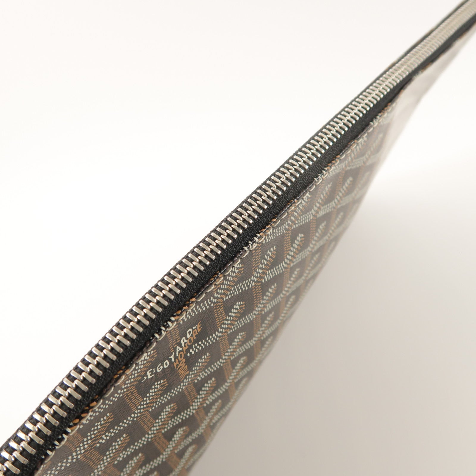 GOYARD 塗層帆布Senat MGM銀扣手拿包