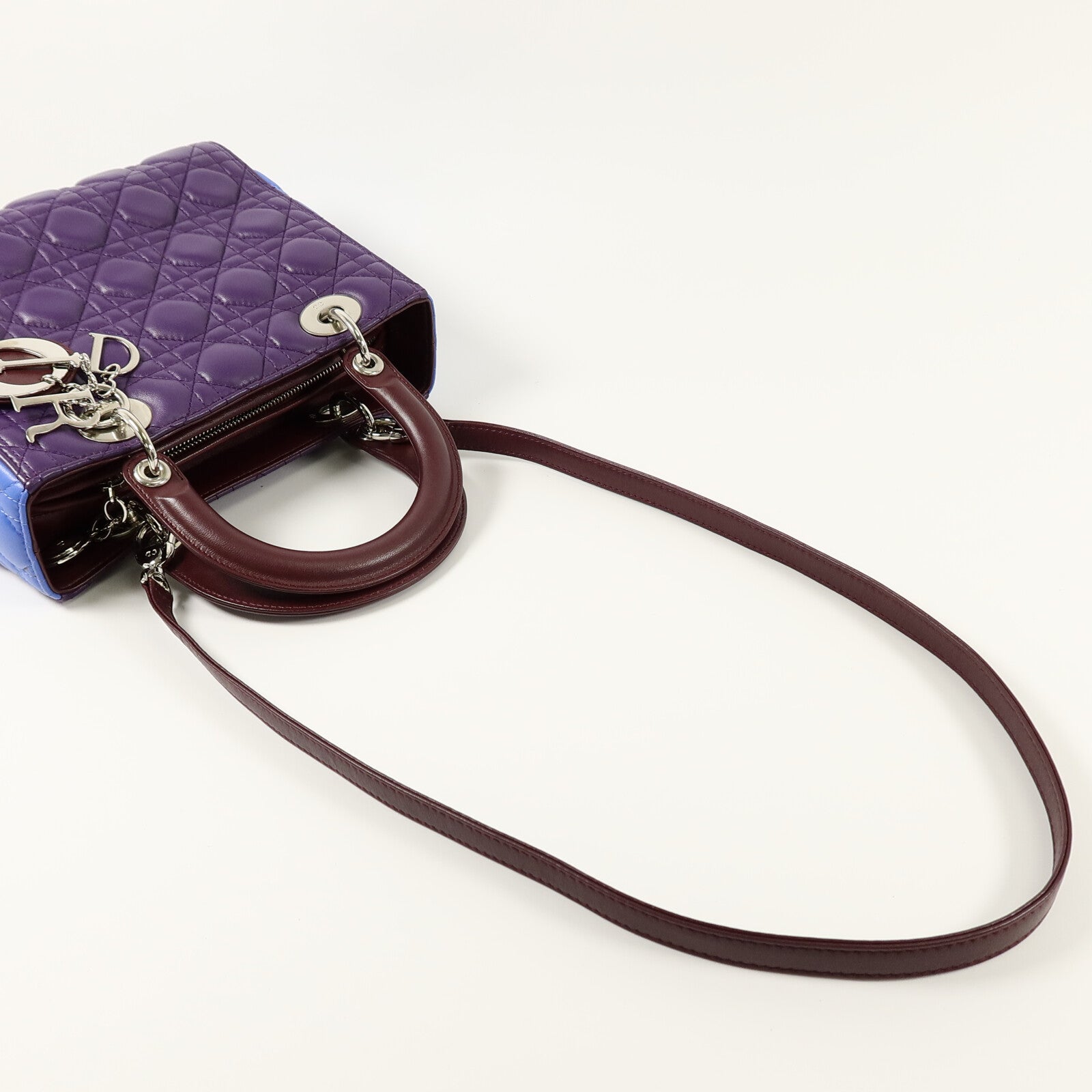 Dior 羊皮皮革Lady Dior Medium手挽肩背兩用袋