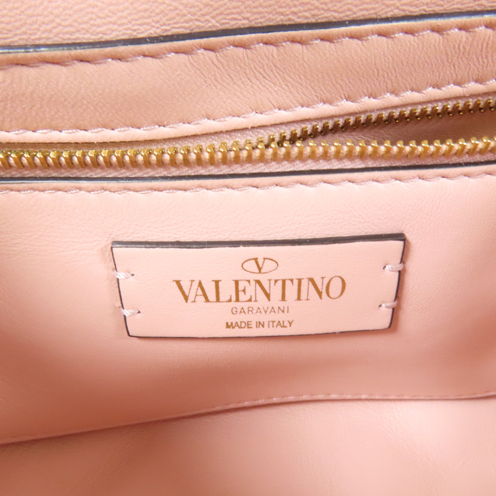 Valentino 【激減優惠】羊皮皮革Rockstud金扣手挽肩背兩用袋