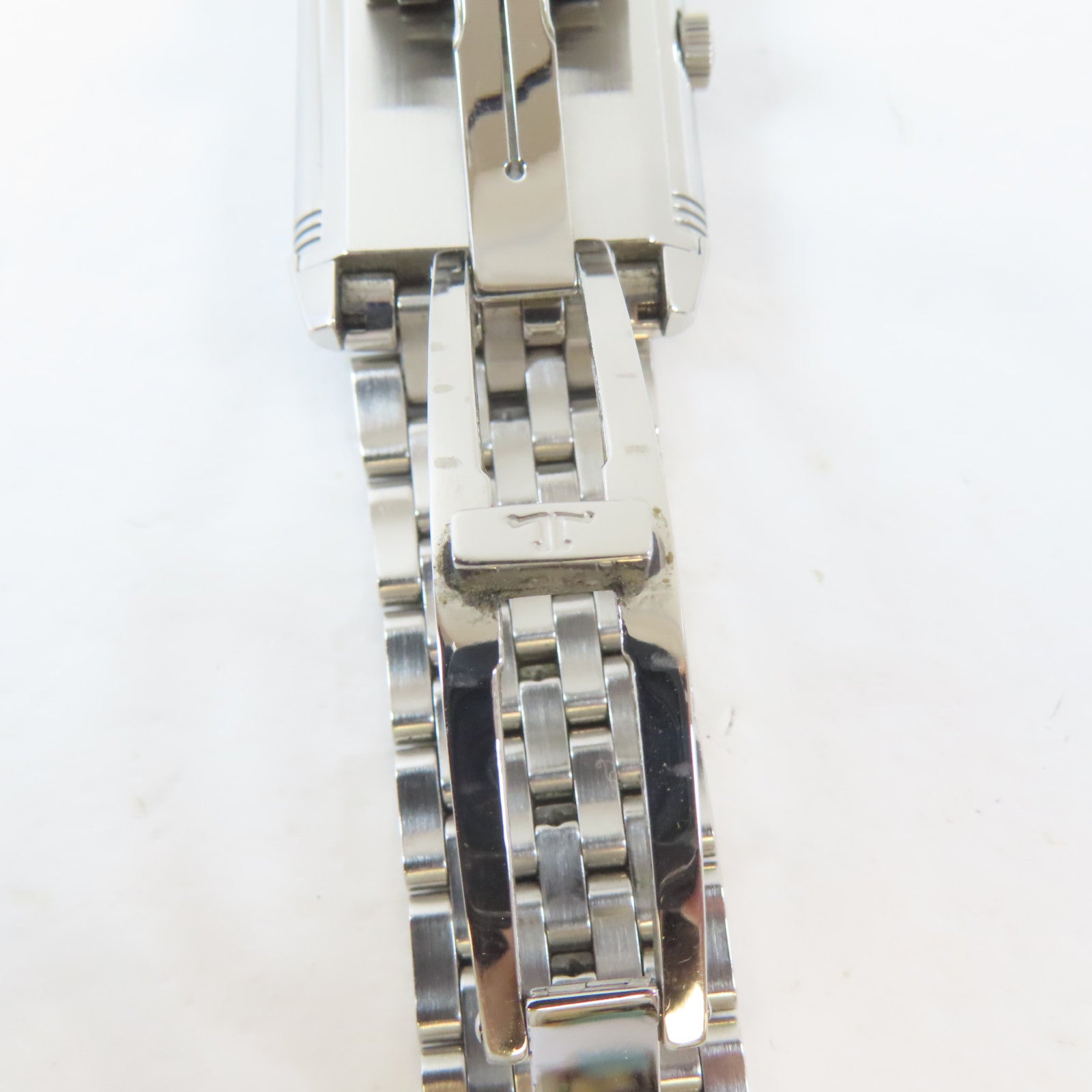 JAEGER-LECOULTRE Reverso不鏽鋼手錶自動機芯黑色/銀色#14.5cm
