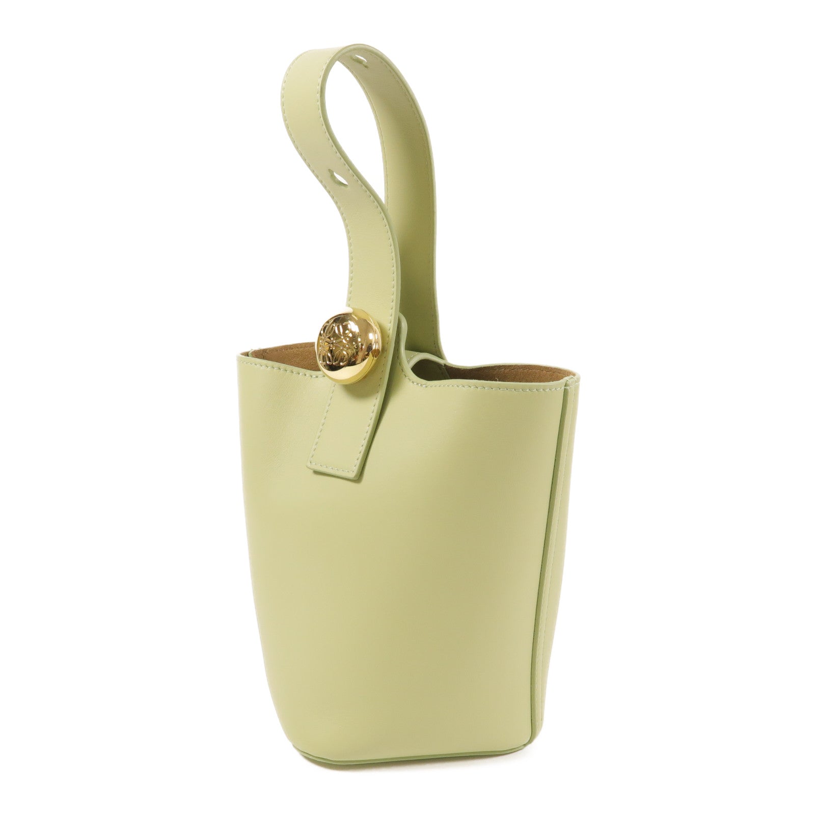 LOEWE 【激減優惠】牛皮皮革Pebble Bucket Mini金扣手挽肩背兩用袋