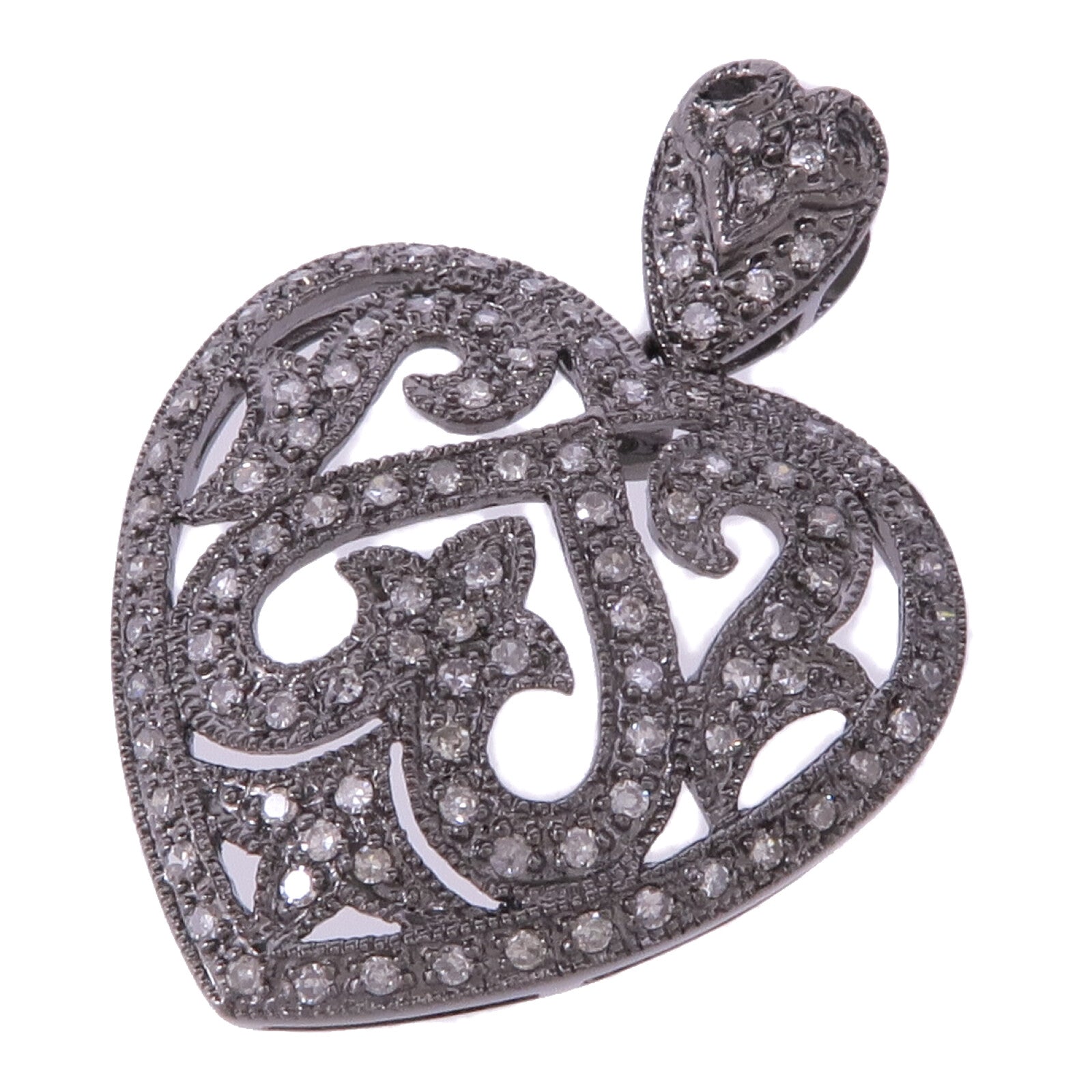 JEWELRY 18K白金Diamond Pendant Top鑽石吊墜