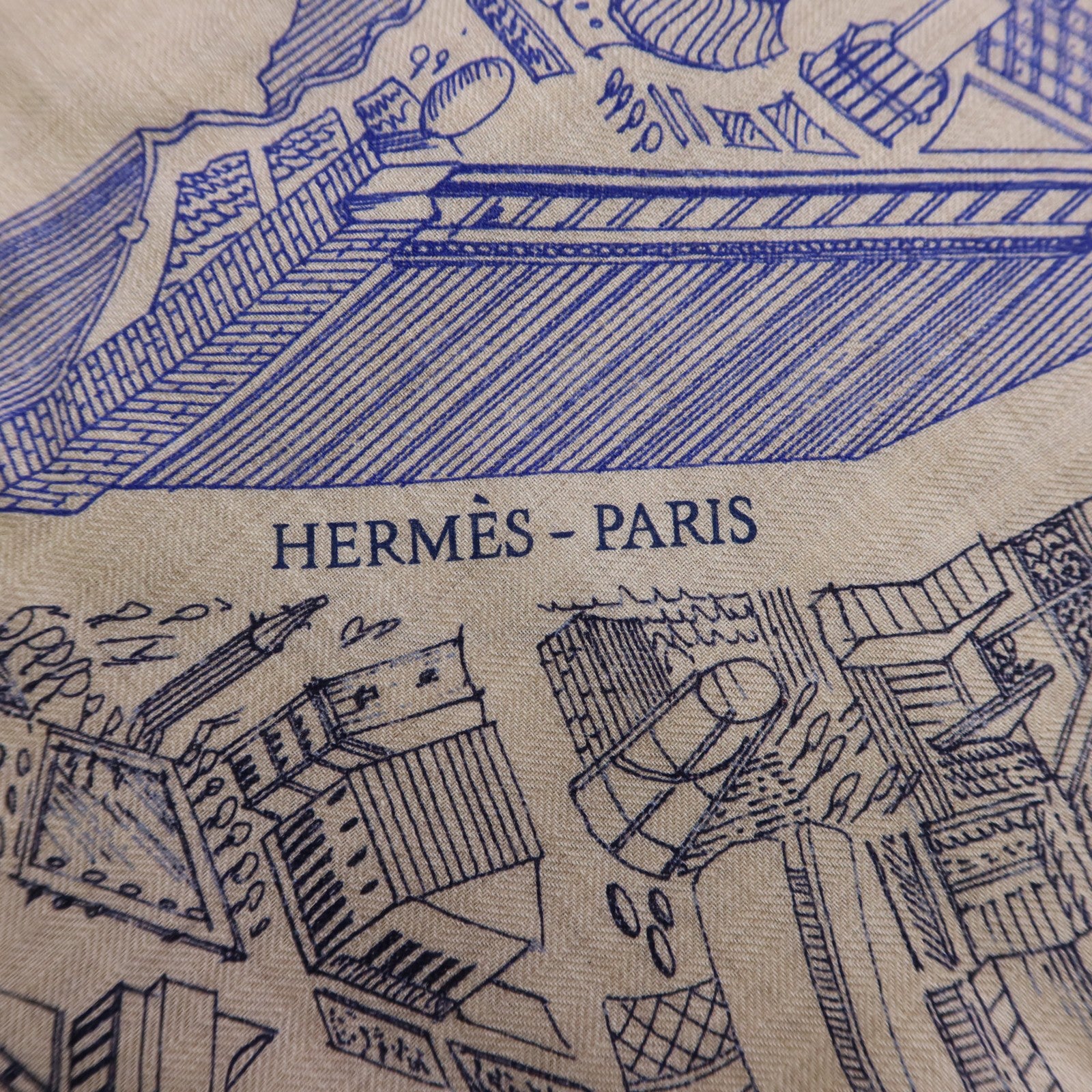 HERMES 羊絨/絲質Mors A Jouets Bandana Shawl 140x140絲巾
