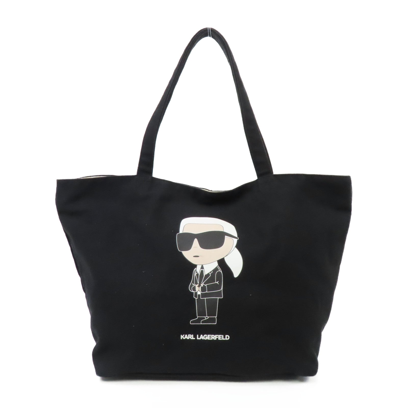 SELECTION 【激減優惠】帆布Tote Bag銀扣手挽袋黑色