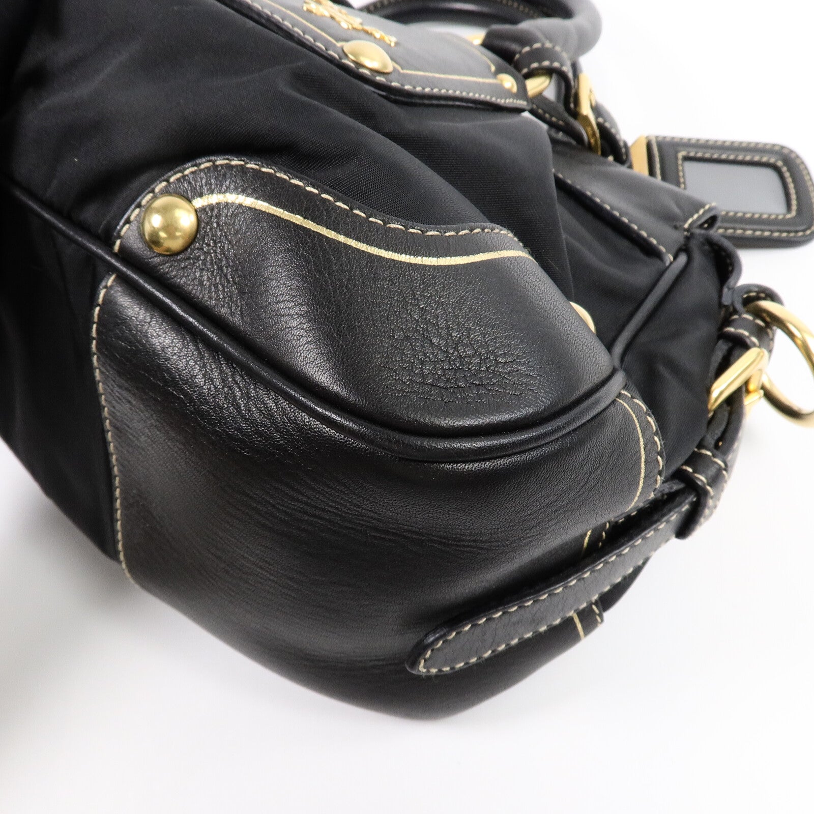 PRADA 牛皮皮革/尼龍2 Way Shoulder Bag手挽肩背兩用袋