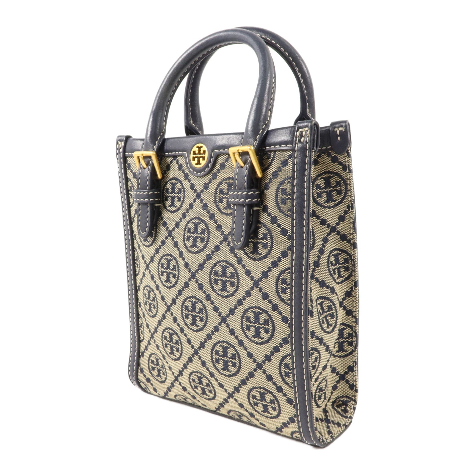Tory Burch 帆布T Monogram Jacquard Mini Tote手挽肩背兩用袋