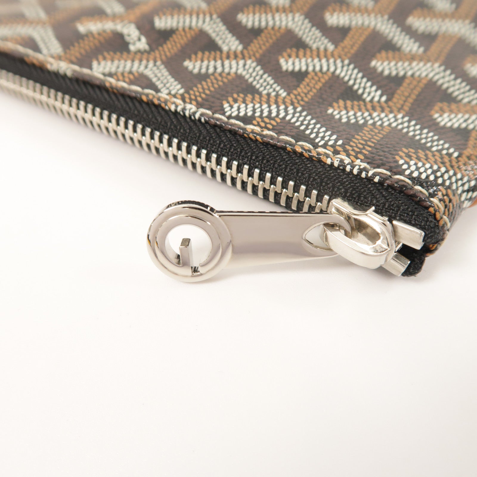 GOYARD 塗層帆布Senat MGM銀扣手拿包