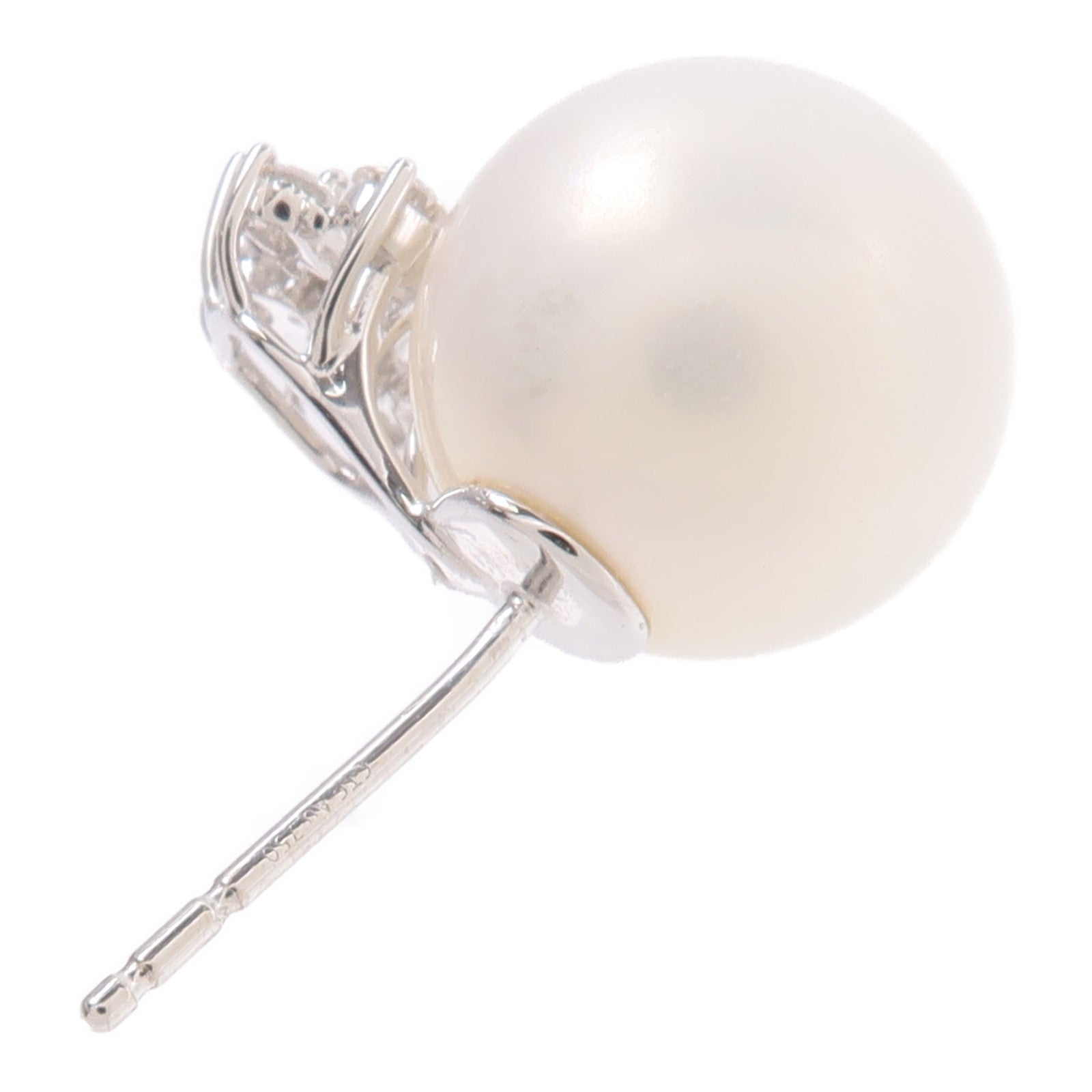 JEWELRY 18K白金Pearl Diamond Earring珍珠/鑽石耳環