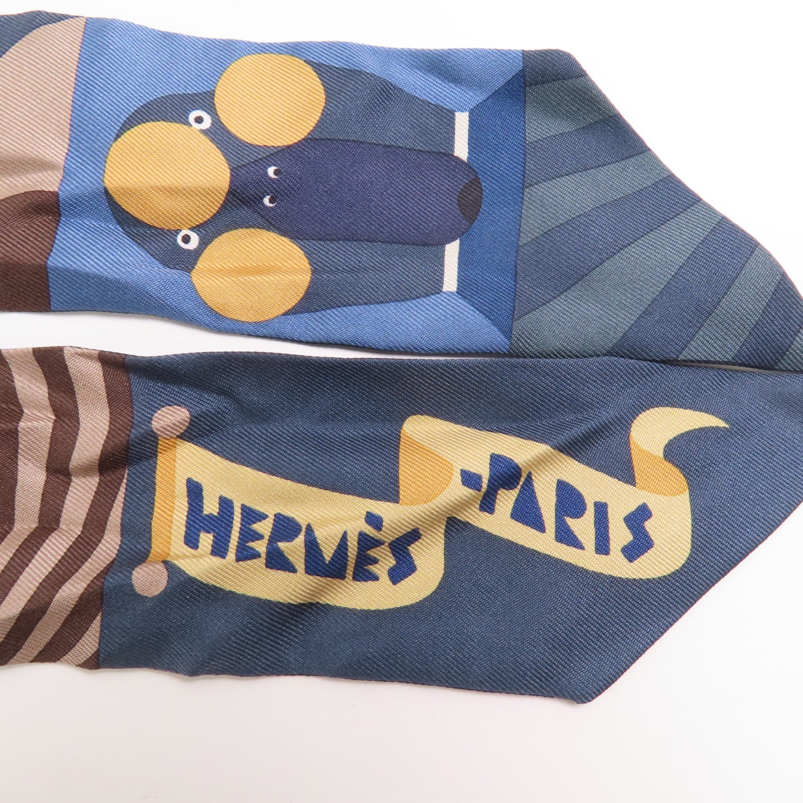 HERMES 絲質Twilly絲巾