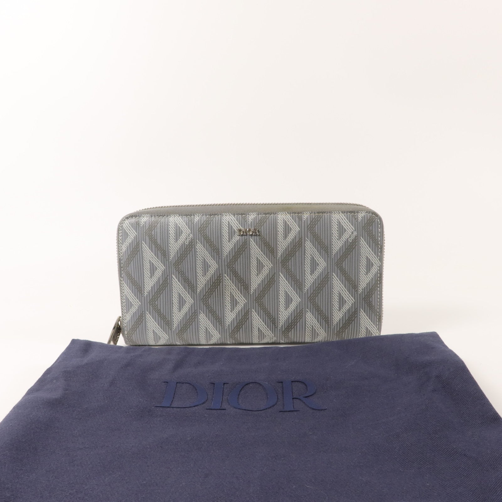 Dior 塗層帆布Long Zip Wallet長錢包