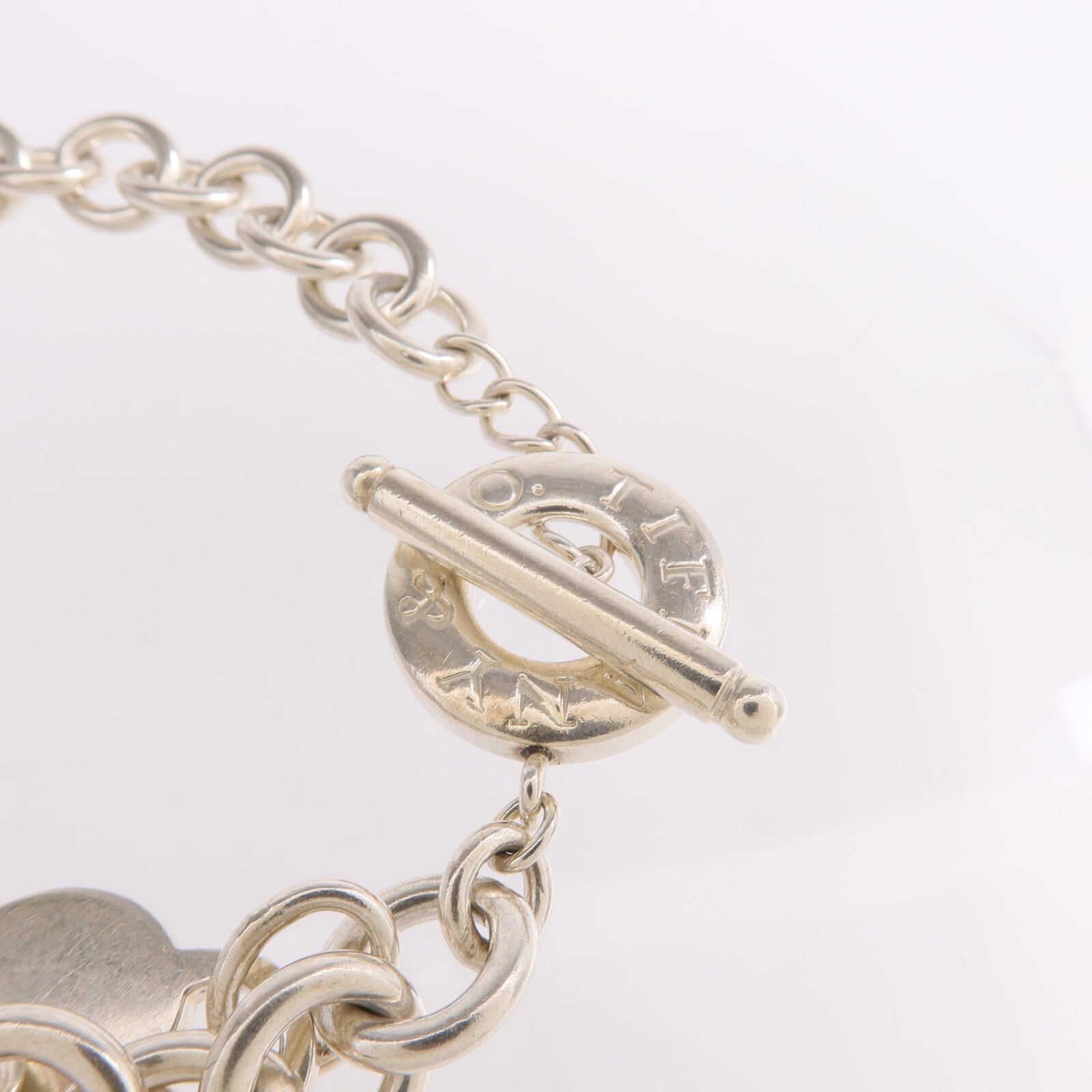 TIFFANY＆CO 925純銀Heart Tag Toggle Necklace項鍊