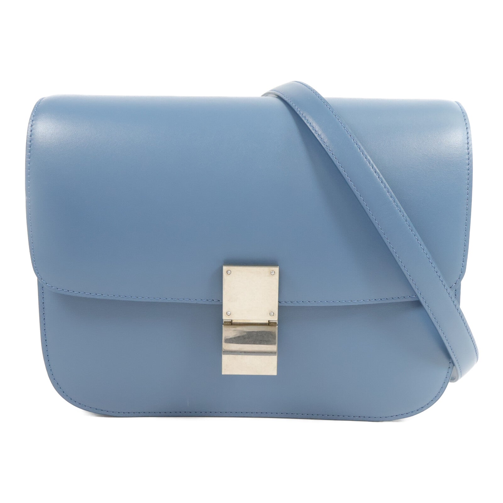 CELINE 牛皮皮革Classic Box medium肩背袋