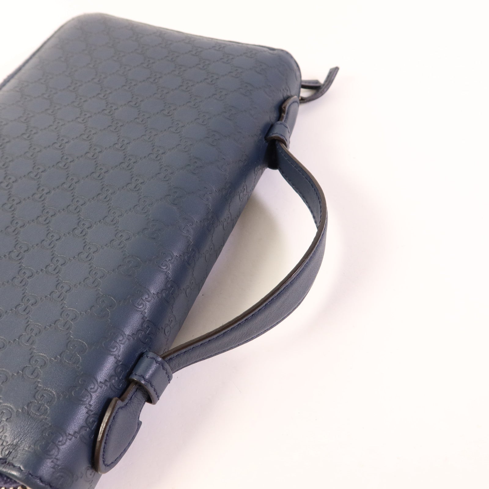 GUCCI 牛皮皮革Guccissima Travel Document Wallet銀扣長錢包