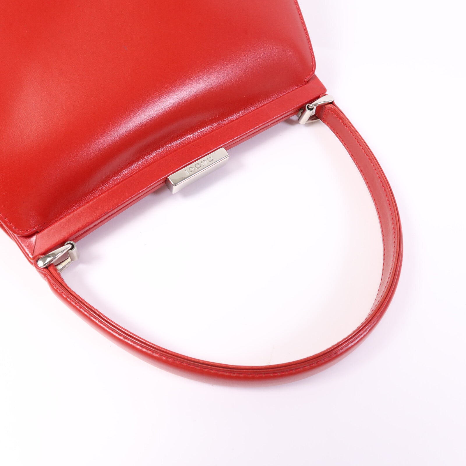 GUCCI 牛皮皮革Vintage Hand Bag銀扣手挽袋