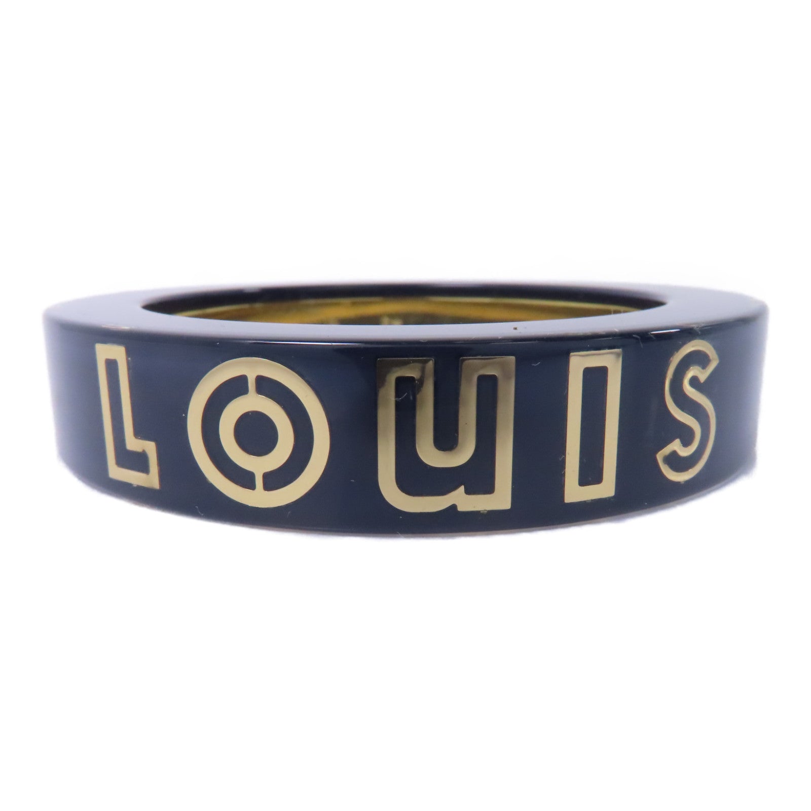 LOUIS VUITTON (PRICE DOWN) LV Bracelet Accessories GA0142 PVC Black Gold
