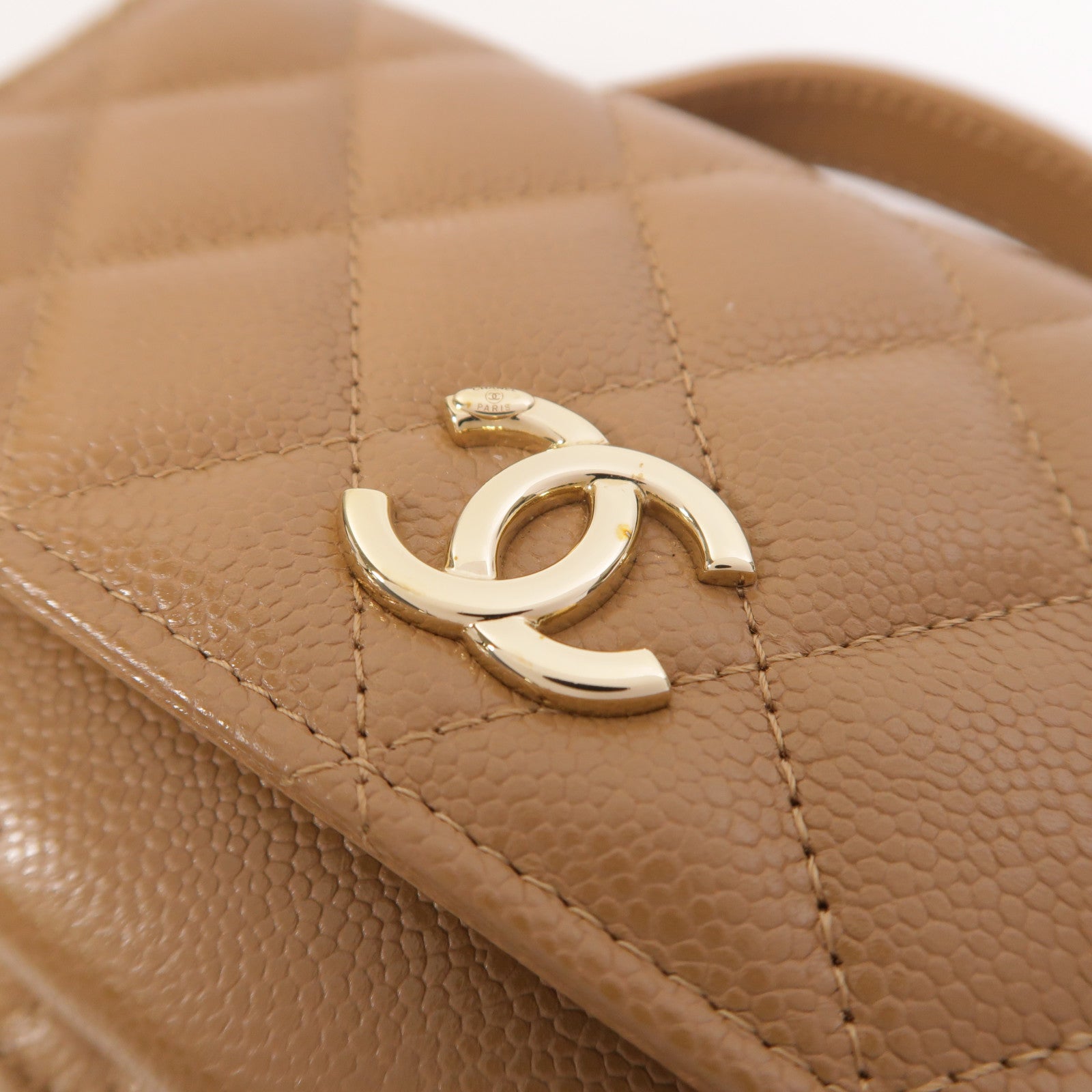 CHANEL 牛皮皮革Mini Business Affinity鏈帶肩背袋