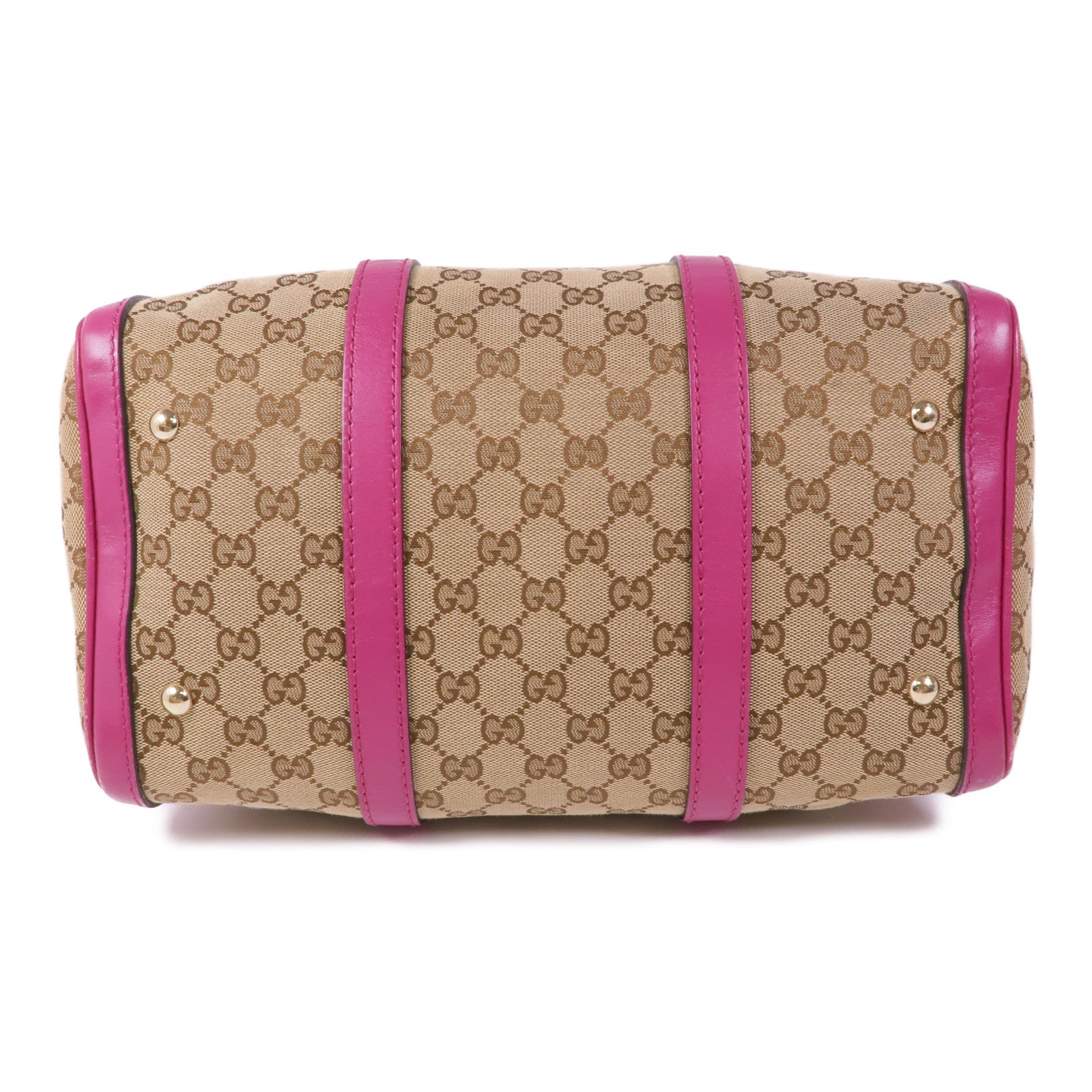 GUCCI 帆布2 Way Boston金扣手挽肩背兩用袋