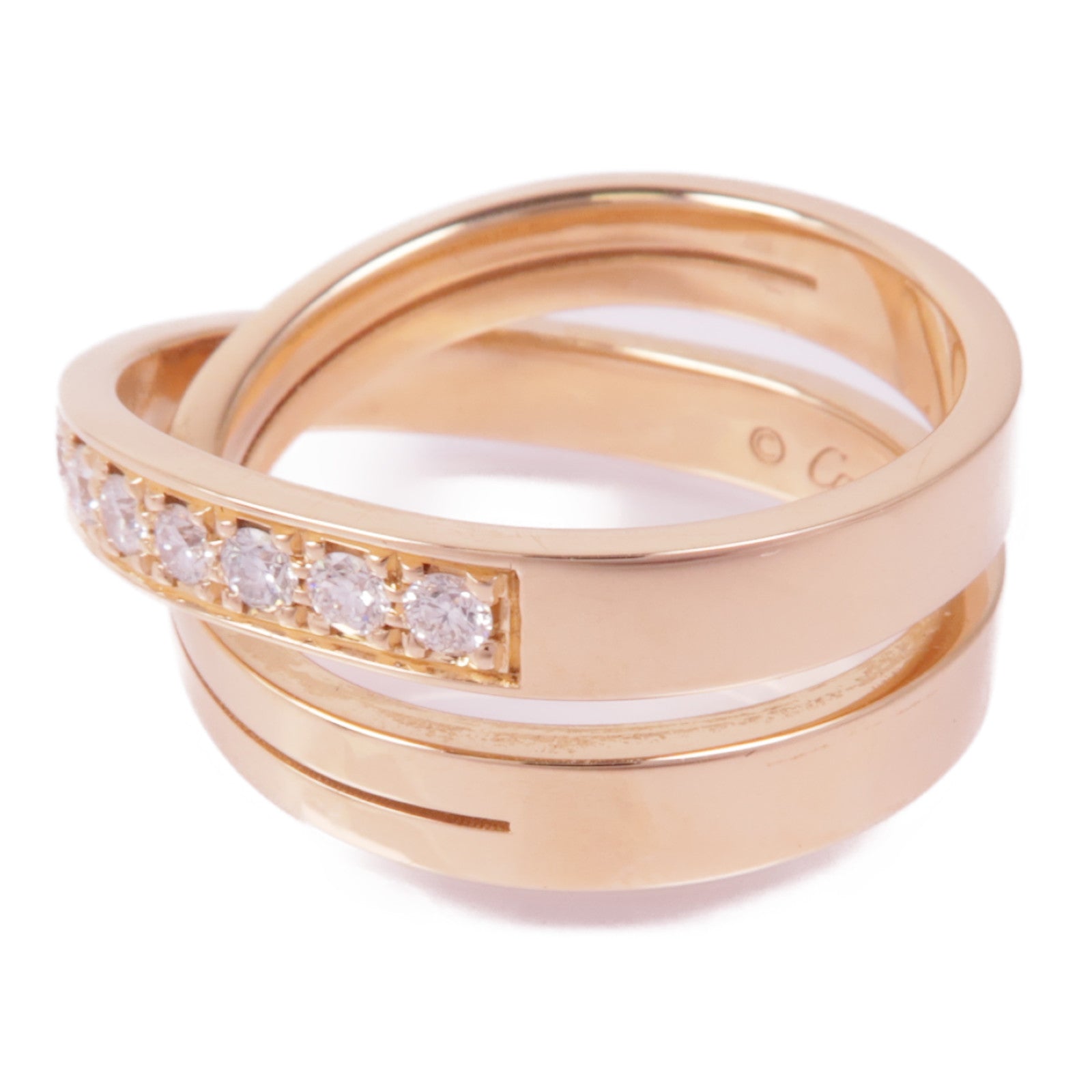 CARTIER 18K玫瑰金Etincelle de Cartier Ring鑽石戒指Cartier#57/US#8