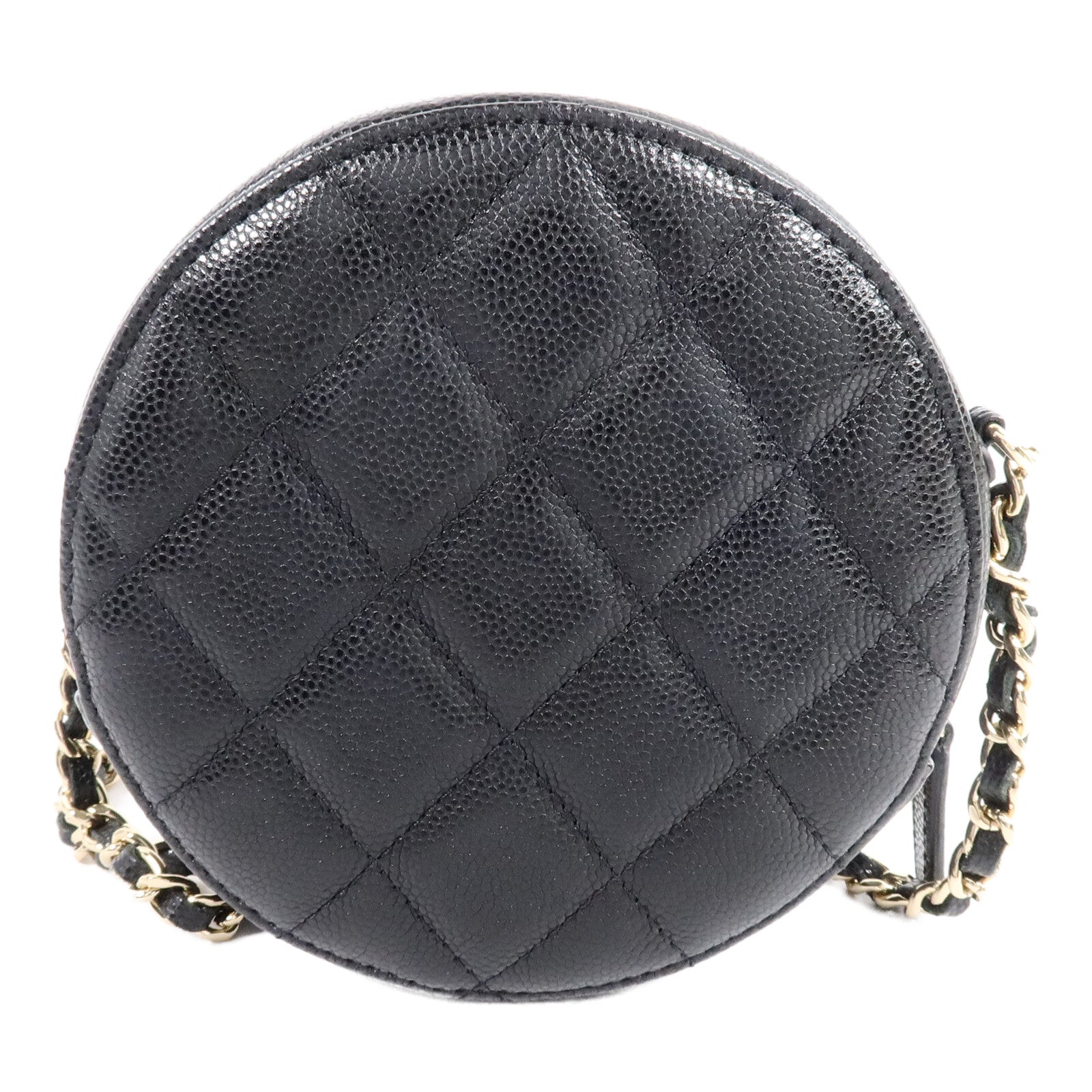 CHANEL 牛皮皮革Round Clutch With Chain肩背袋