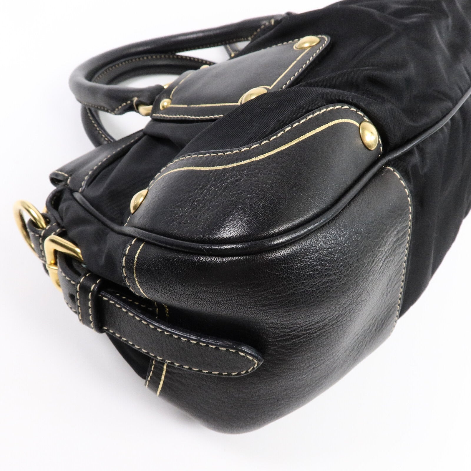 PRADA 牛皮皮革/尼龍2 Way Shoulder Bag手挽肩背兩用袋