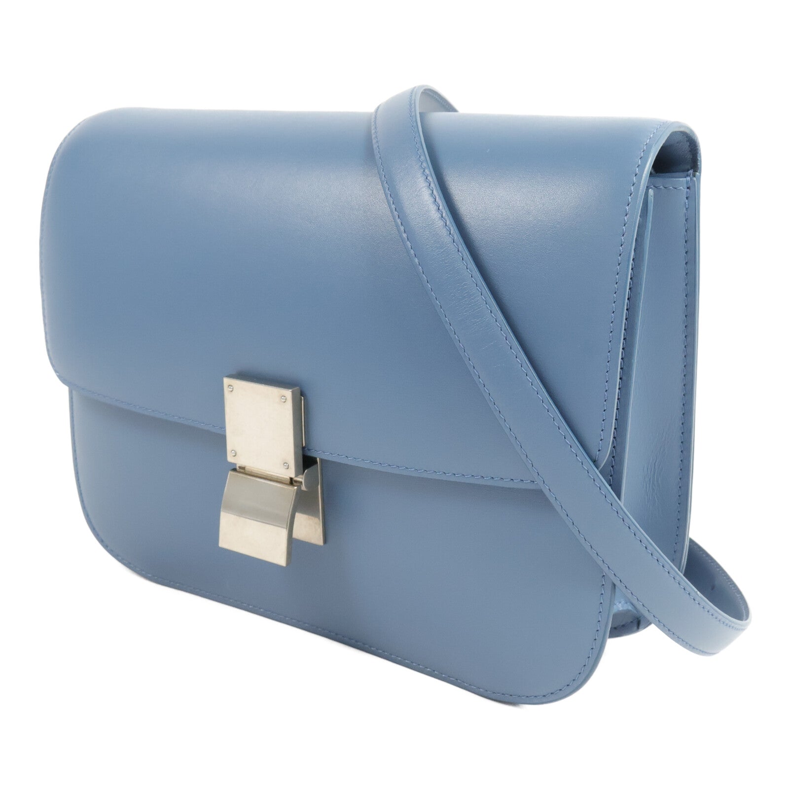 CELINE 牛皮皮革Classic Box medium肩背袋