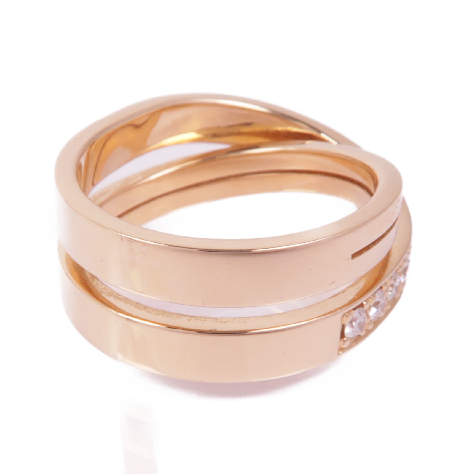 CARTIER 18K玫瑰金Etincelle de Cartier Ring鑽石戒指Cartier#57/US#8