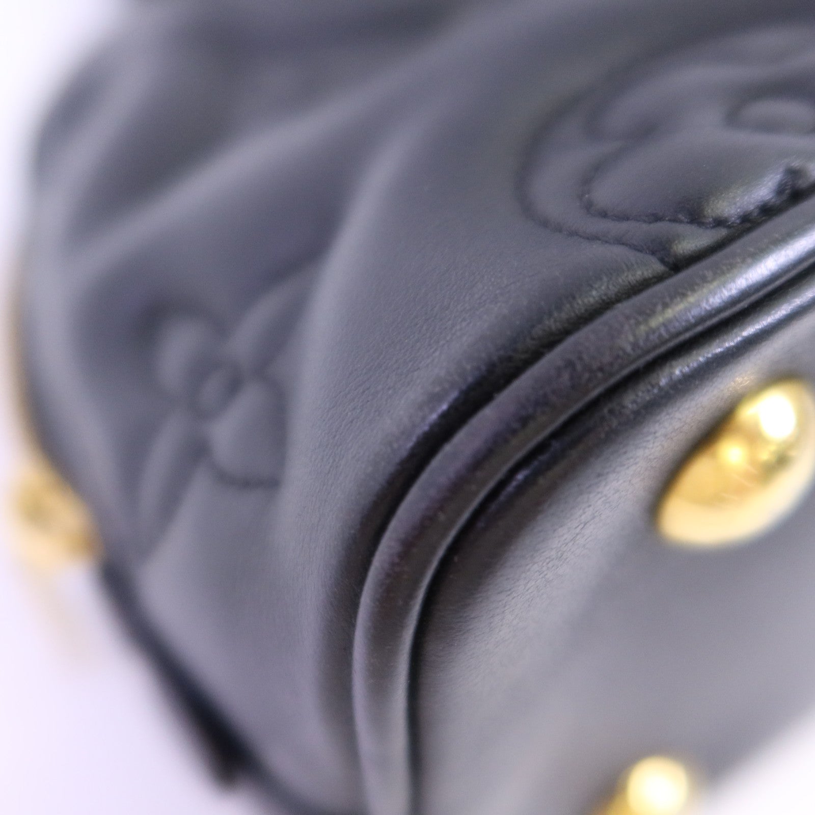 LOUIS VUITTON Bubblegram皮革Alma BB金扣手挽肩背兩用袋