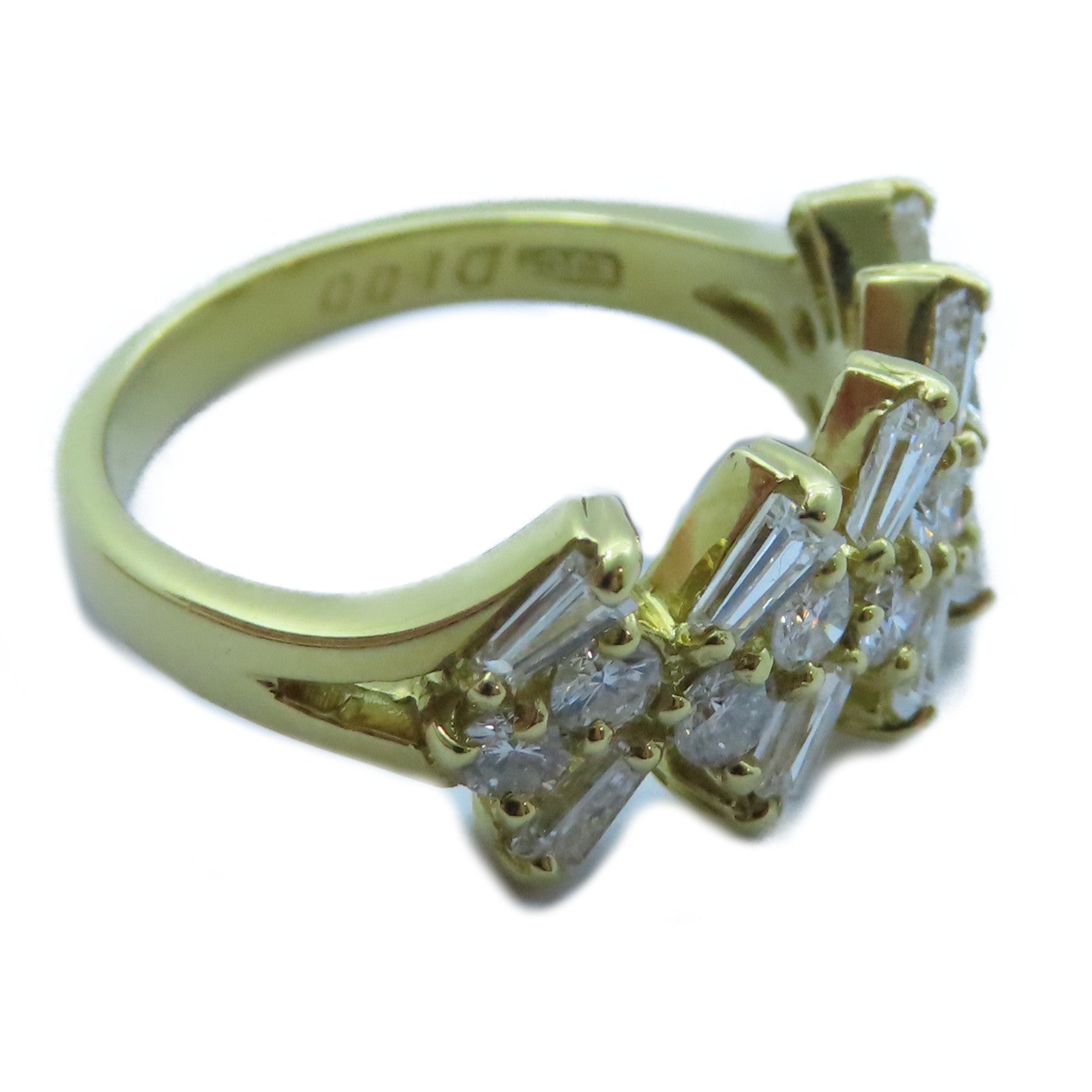 JEWELRY 【激減優惠】18K黃金Diamond Ring 1.00ct鑽石戒指US#5.25