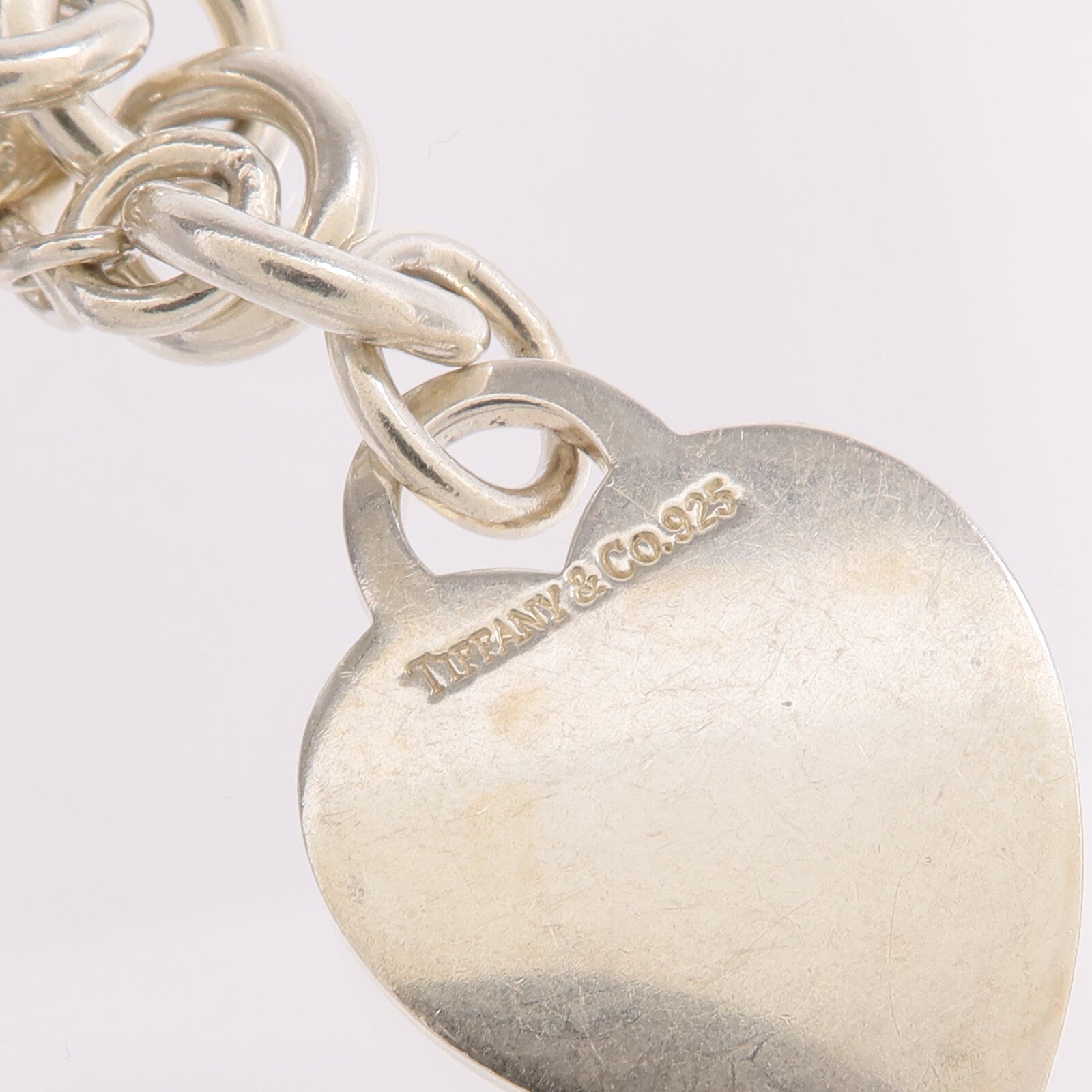 TIFFANY＆CO 925純銀Heart Tag Toggle Necklace項鍊