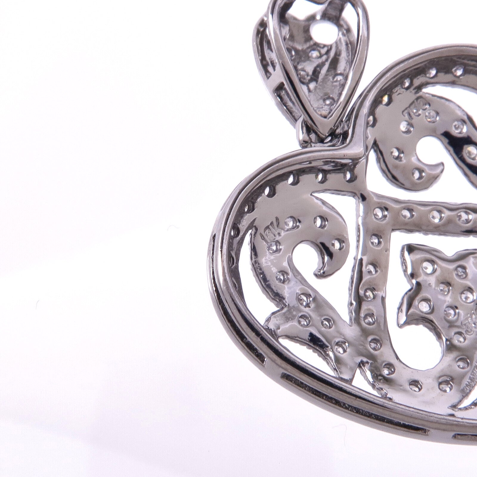 JEWELRY 18K白金Diamond Pendant Top鑽石吊墜