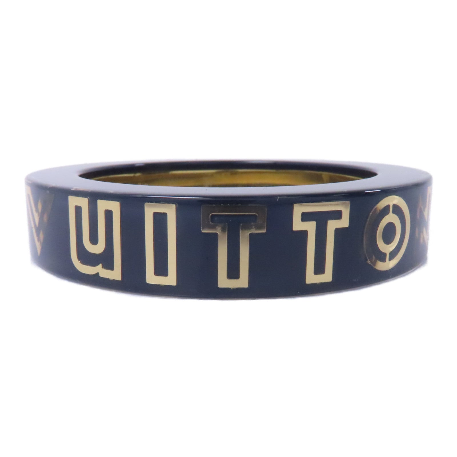 LOUIS VUITTON (PRICE DOWN) LV Bracelet Accessories GA0142 PVC Black Gold