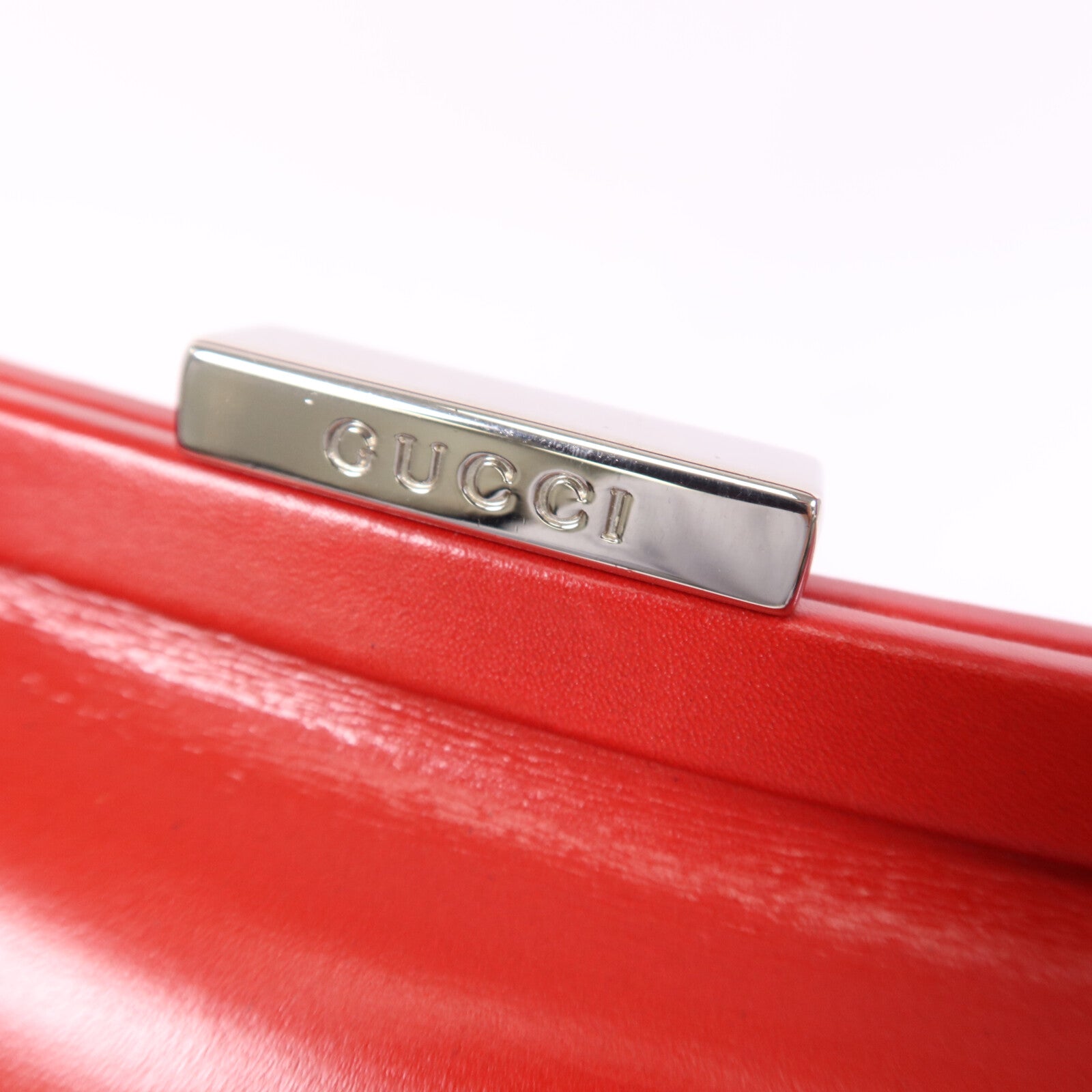 GUCCI 牛皮皮革Vintage Hand Bag銀扣手挽袋