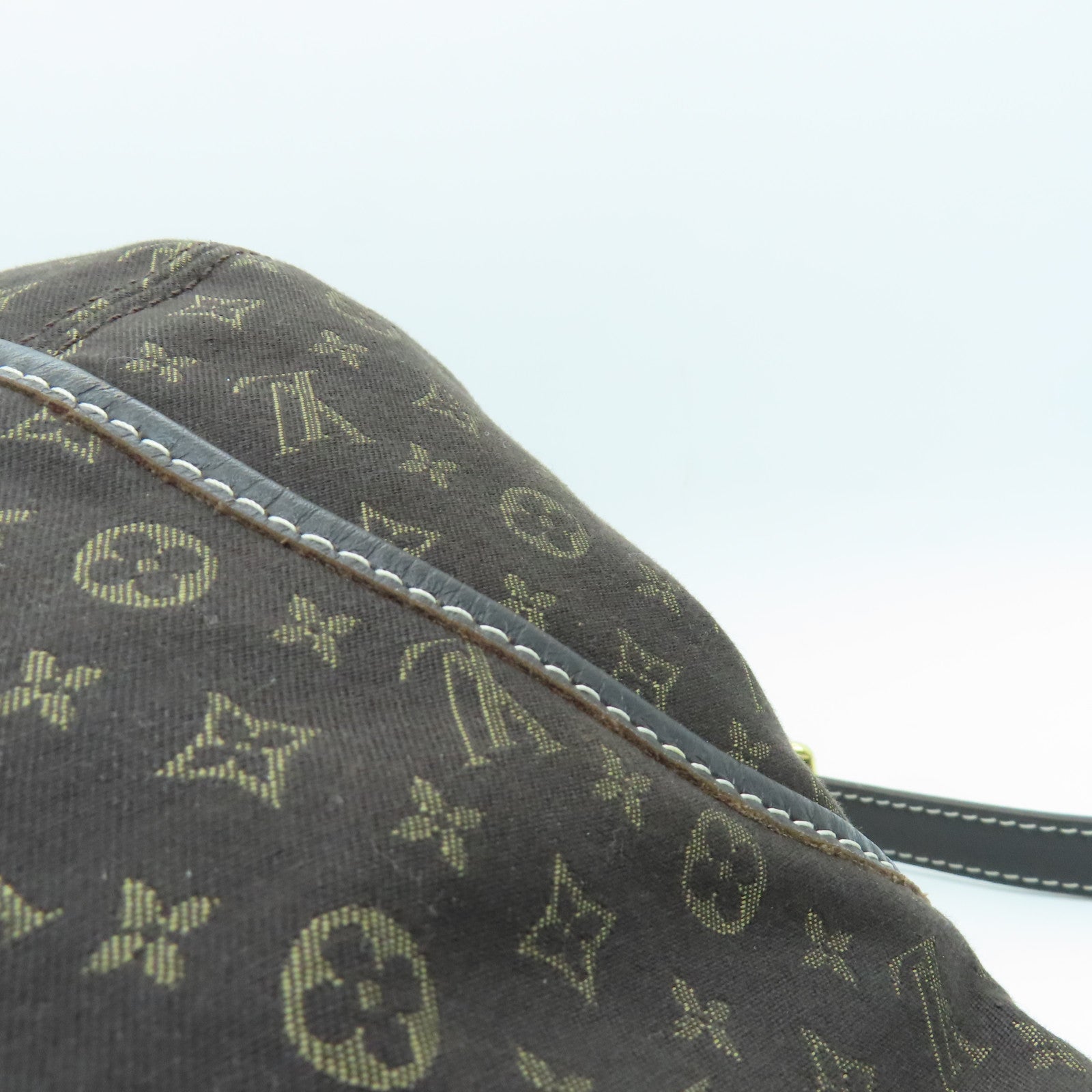LOUIS VUITTON Monogram Mini Lin Shoulder Bag金扣肩背袋啡色
