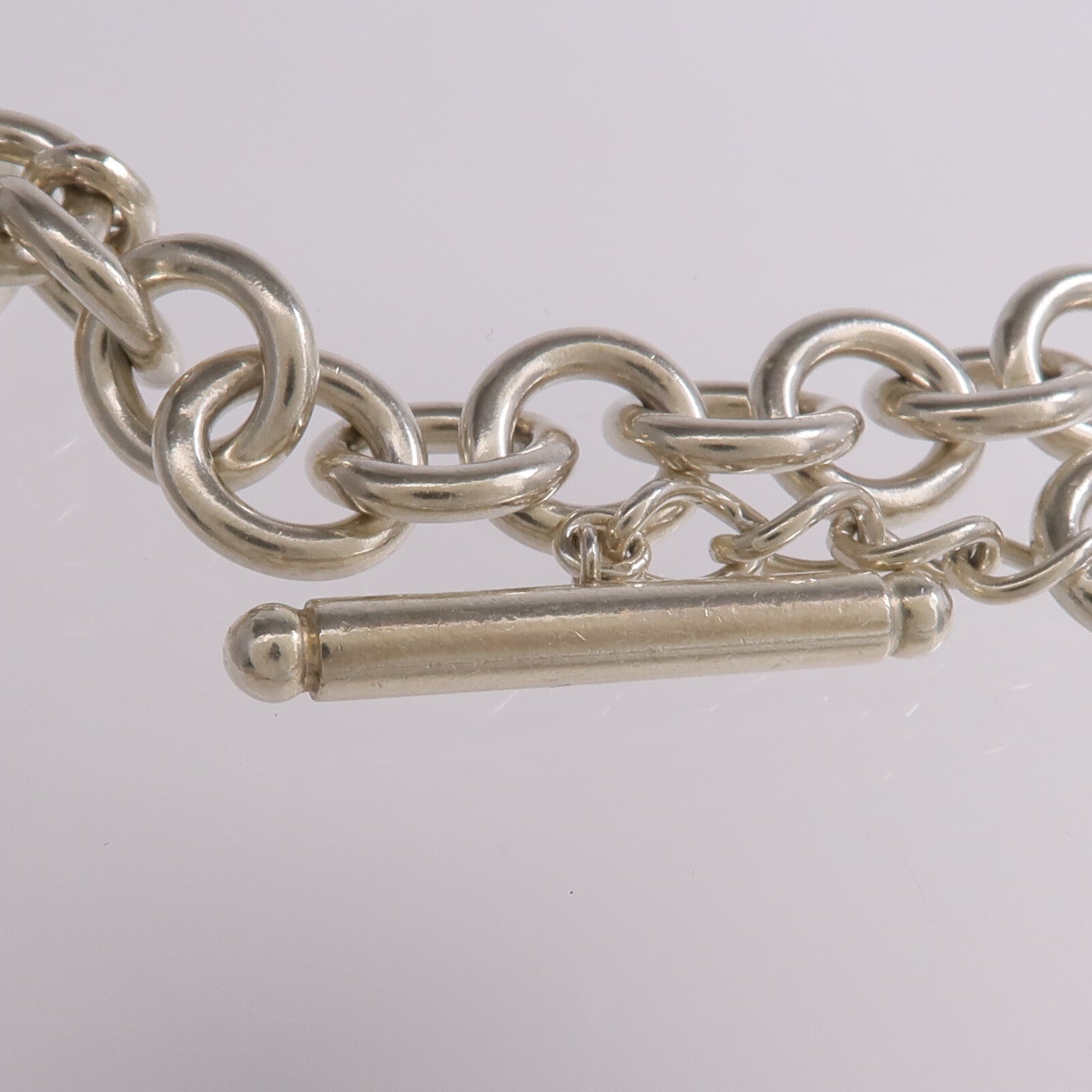 TIFFANY＆CO 925純銀Heart Tag Toggle Necklace項鍊