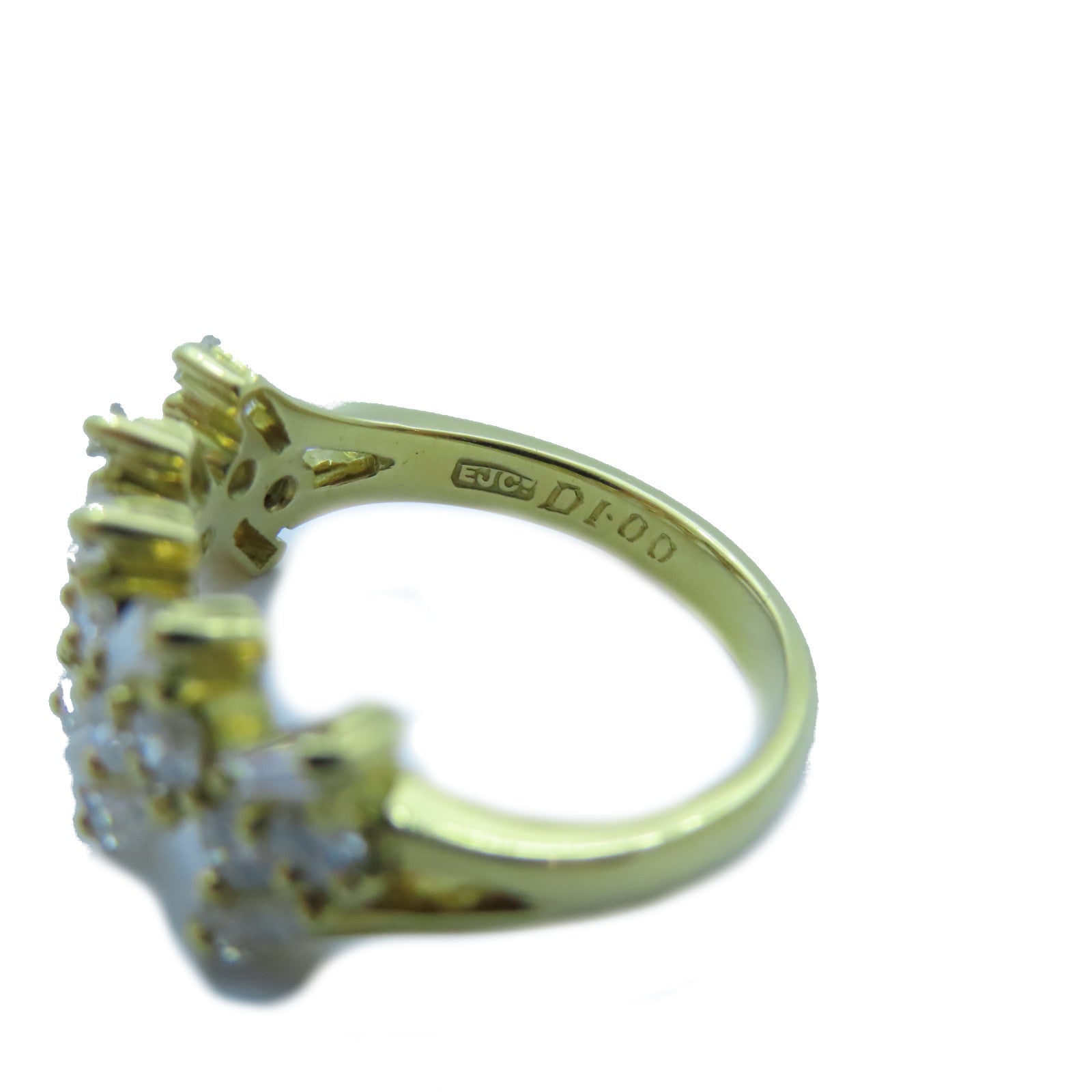 JEWELRY 【激減優惠】18K黃金Diamond Ring 1.00ct鑽石戒指US#5.25