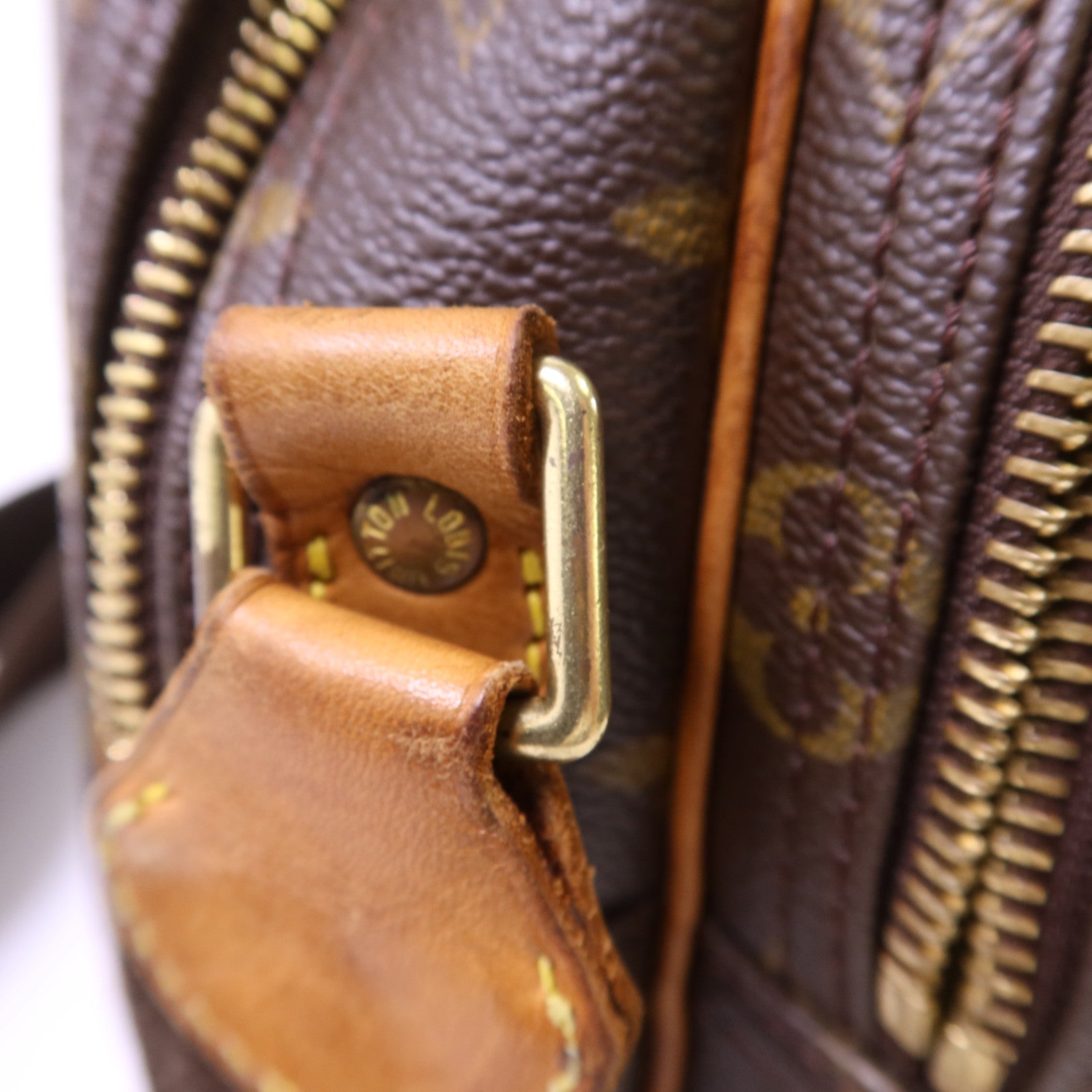 LOUIS VUITTON Monogram Reporter PM金扣肩背袋