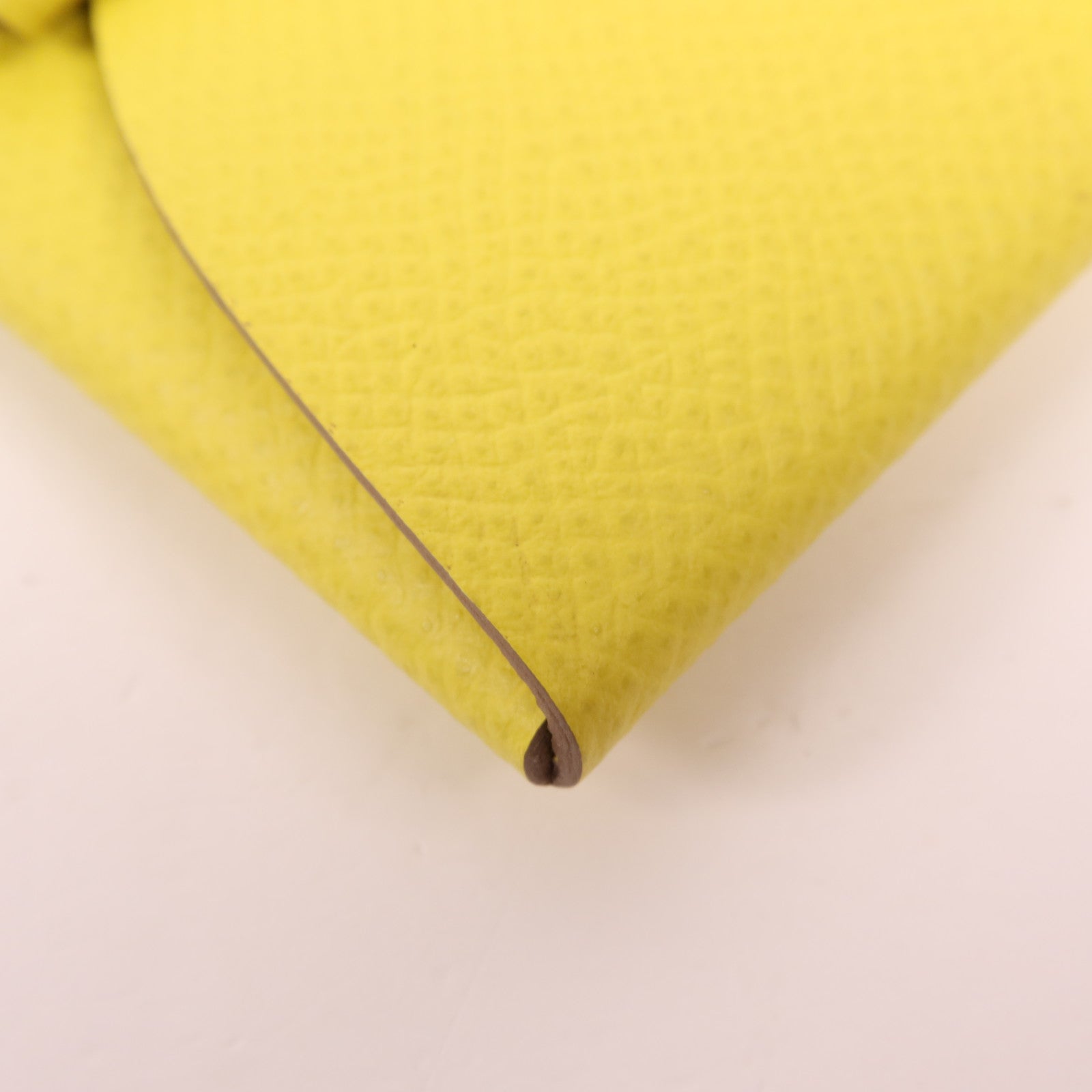 HERMES Epsom皮革Calvi Duo銀扣零錢包